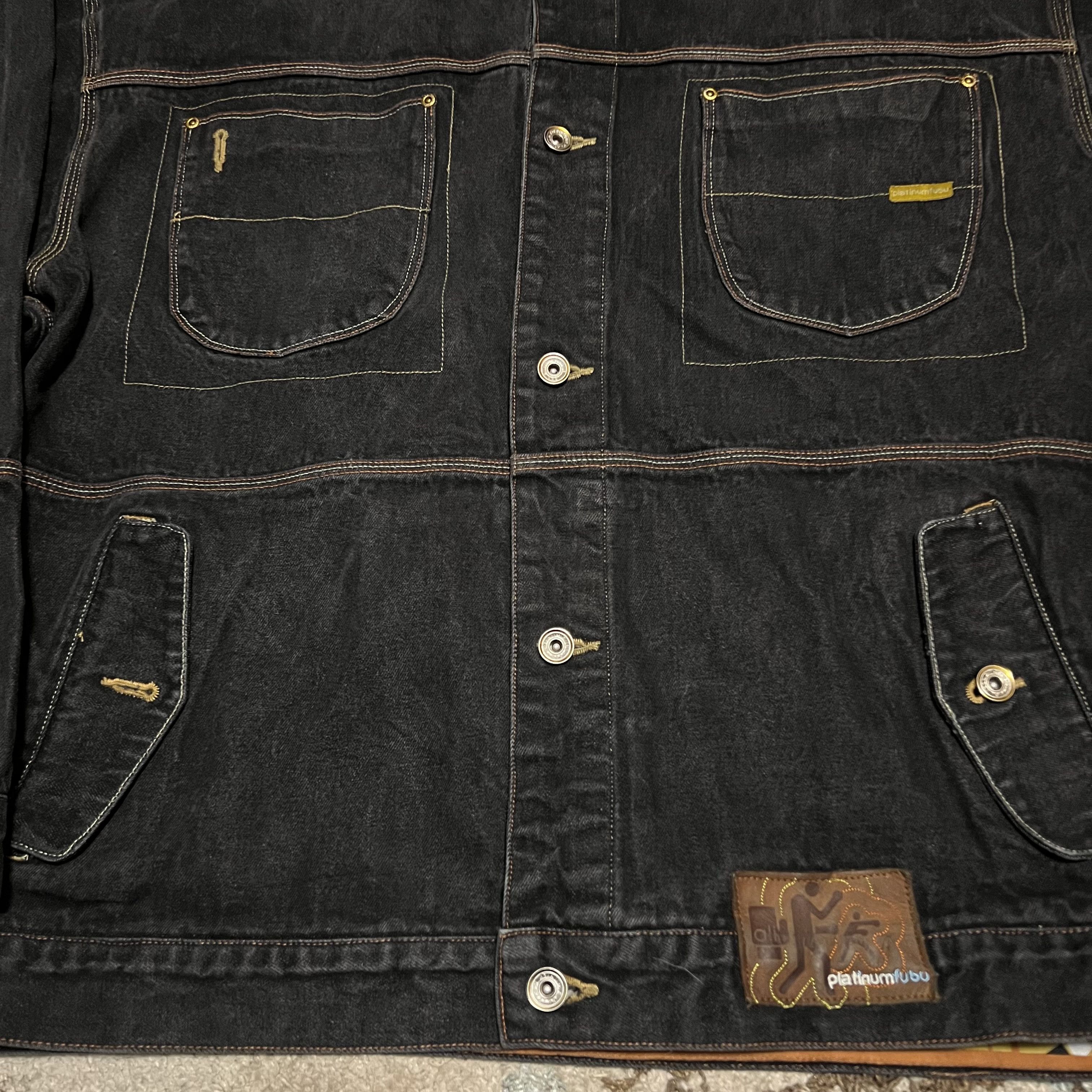 Fubu × Vintage Vintage Platinum FUBU Muhammad Ali Black Denim Jacket 3XL Size US XXL / EU 58 / 5 - 8 Thumbnail
