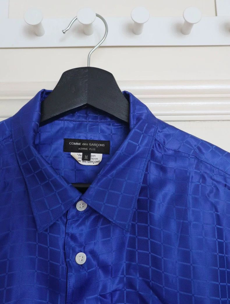 Comme Des Garcons Blue silk shirt 2505-Nextarrow