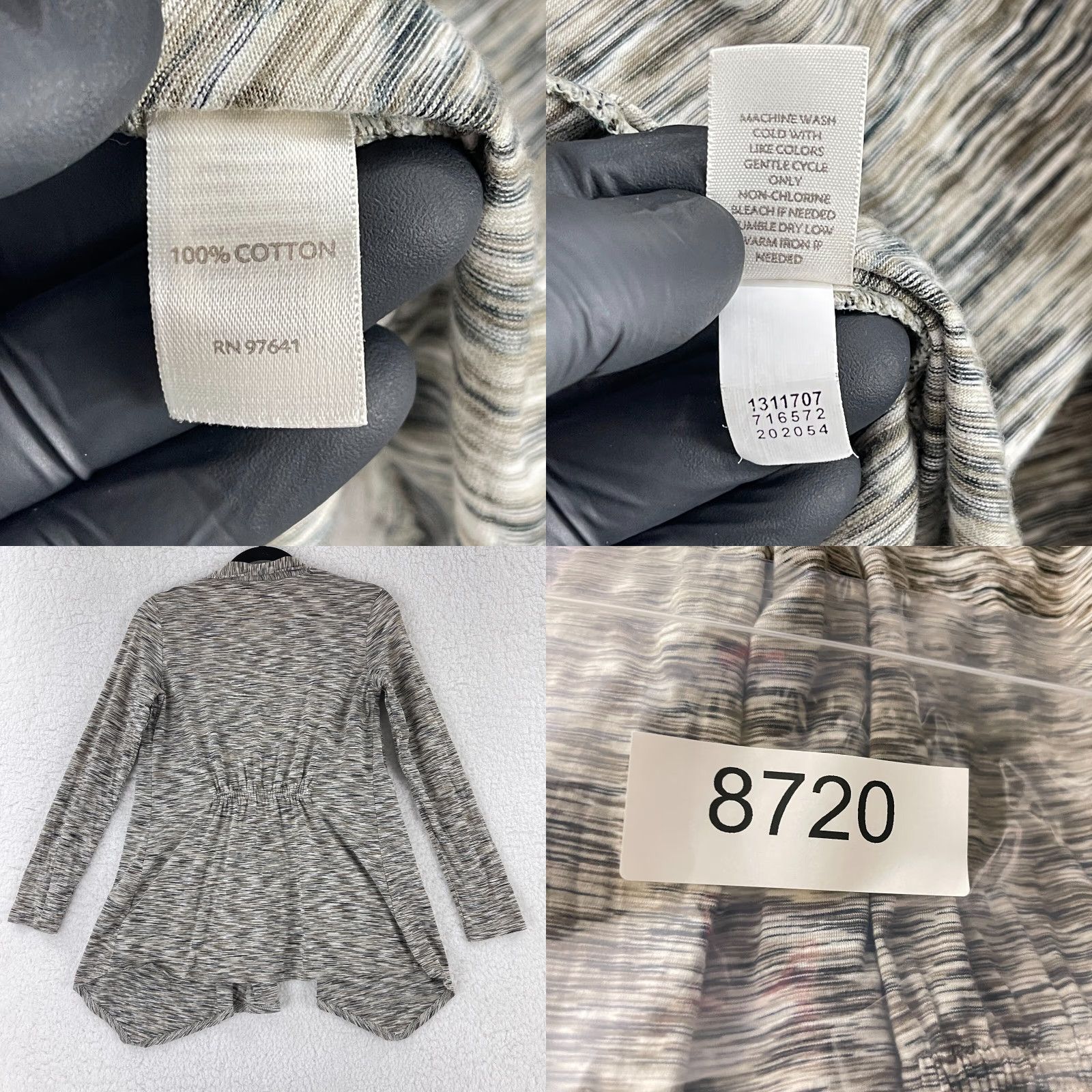 J. Jill J. Jill Cardigan Sweater Womens XS Brown Marled Open Knit Long Sleeve V-Neck Fabric Knit Casual Bohemian Classic Fall Womens Size XS / US 0-2 / IT 36-38 - 8 Thumbnail