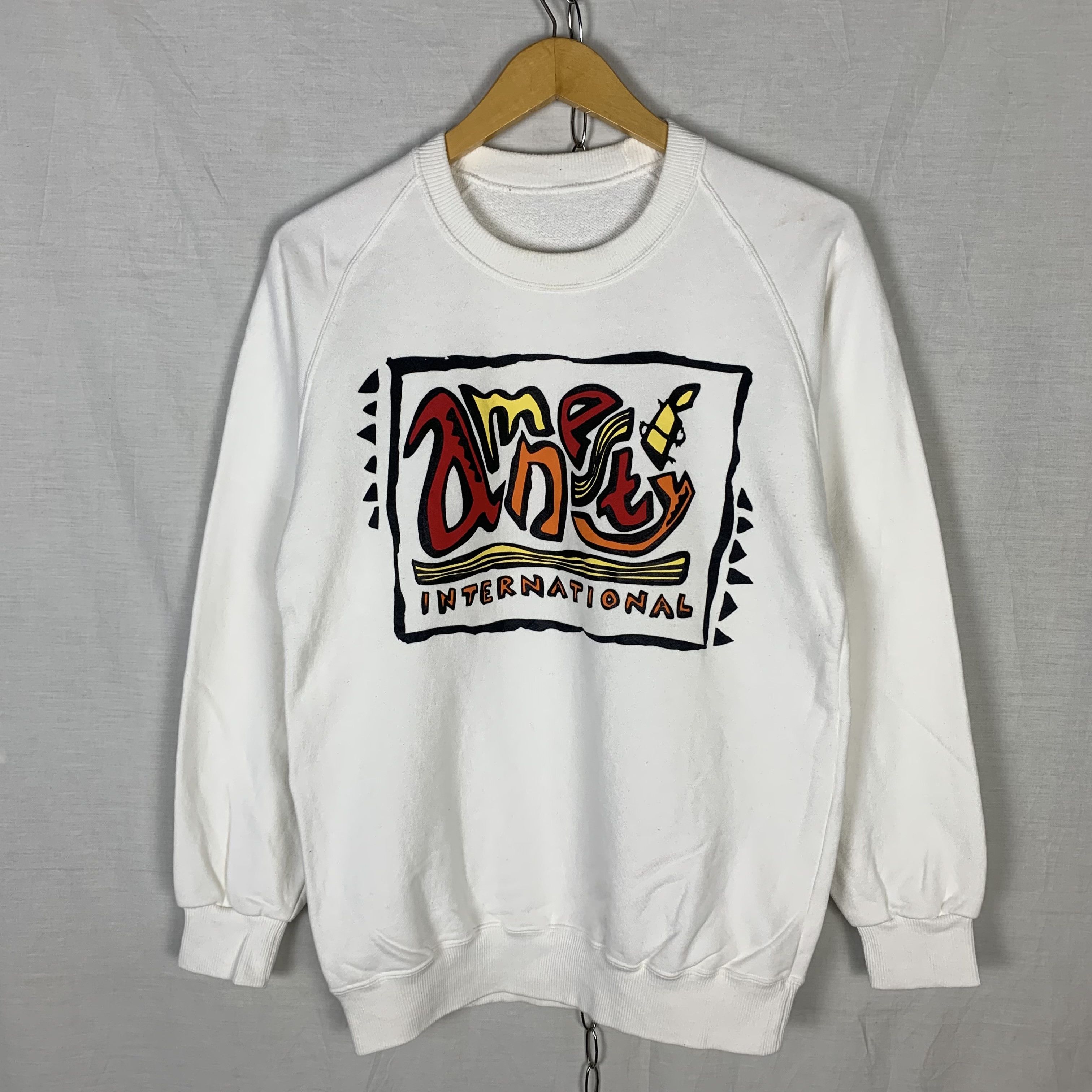 Vintage Vintage Amnesty International Sweatshirt Crewneck Size US M / EU 48-50 / 2 - 1 Thumbnail