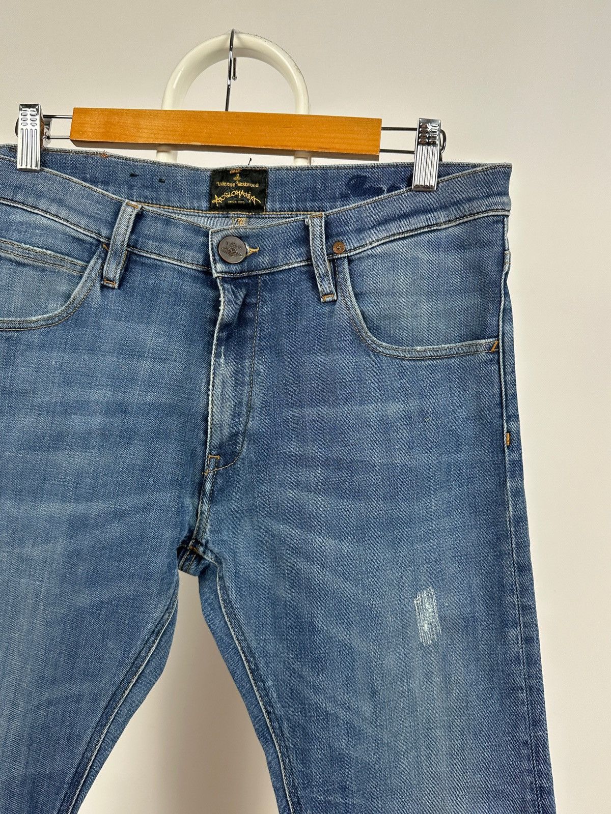 Vivienne Westwood Vivienne Westwood Anglomania Light Blue Denim Jeans Pants Size US 30 / EU 46 - 9 Thumbnail