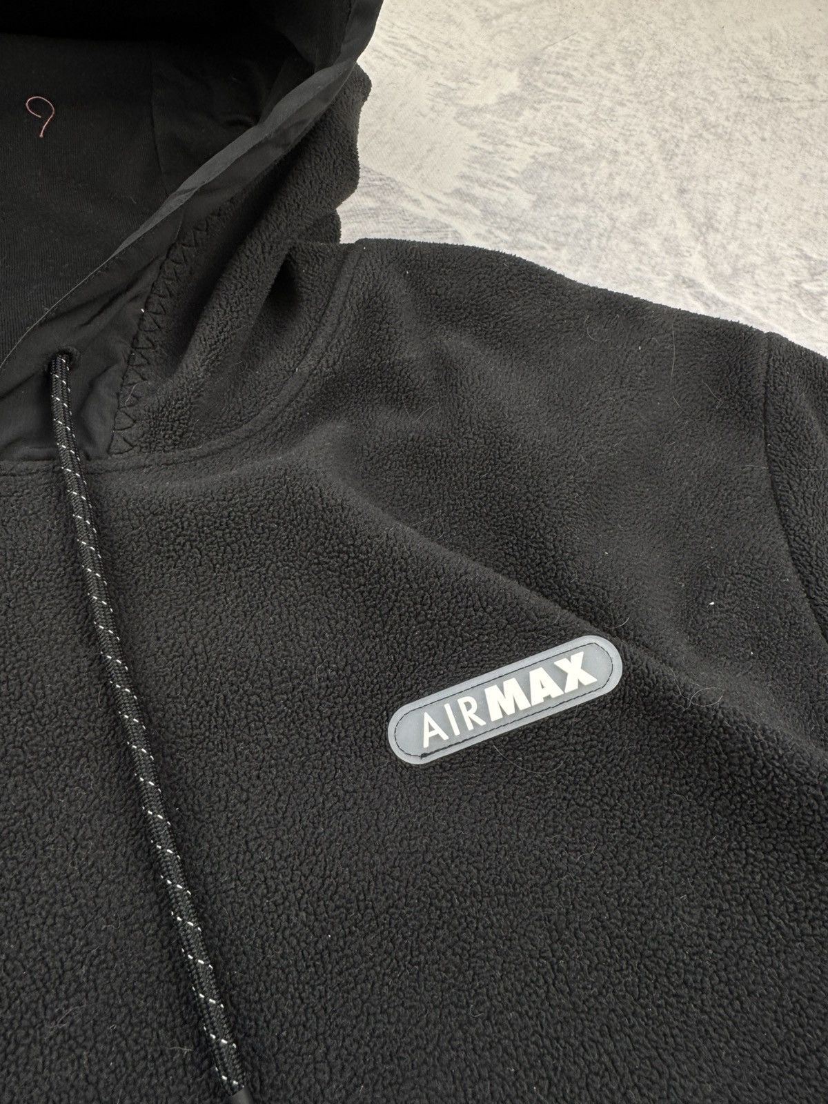 Nike × Vintage NIKE AIR MAX TEDDY VINTAGE CENTER LOGO OVERSIZE BOXY HOODIE Size US L / EU 52-54 / 3 - 5 Thumbnail