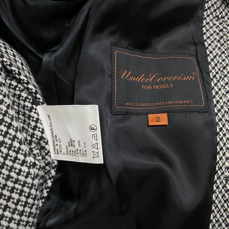 Undercover UNDERCOVER Houndstooth shapeable collar coat 2505-Nextarrow Size US M / EU 48-50 / 2 - 3 Thumbnail