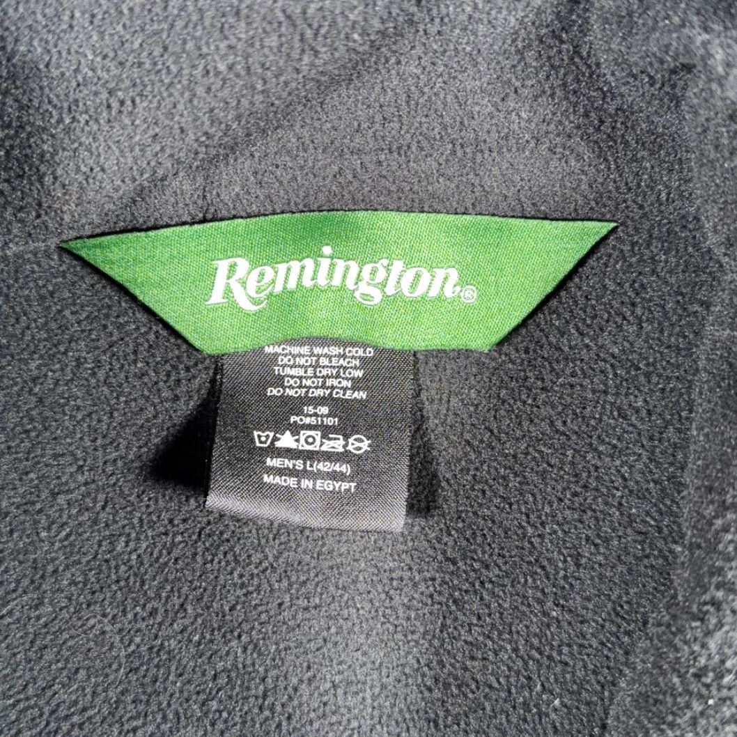Vintage Remington Jacket Adult LARGE Brown Green Camo Polyester Fleece Mossy Oak Hunting Size US L / EU 52-54 / 3 - 5 Thumbnail