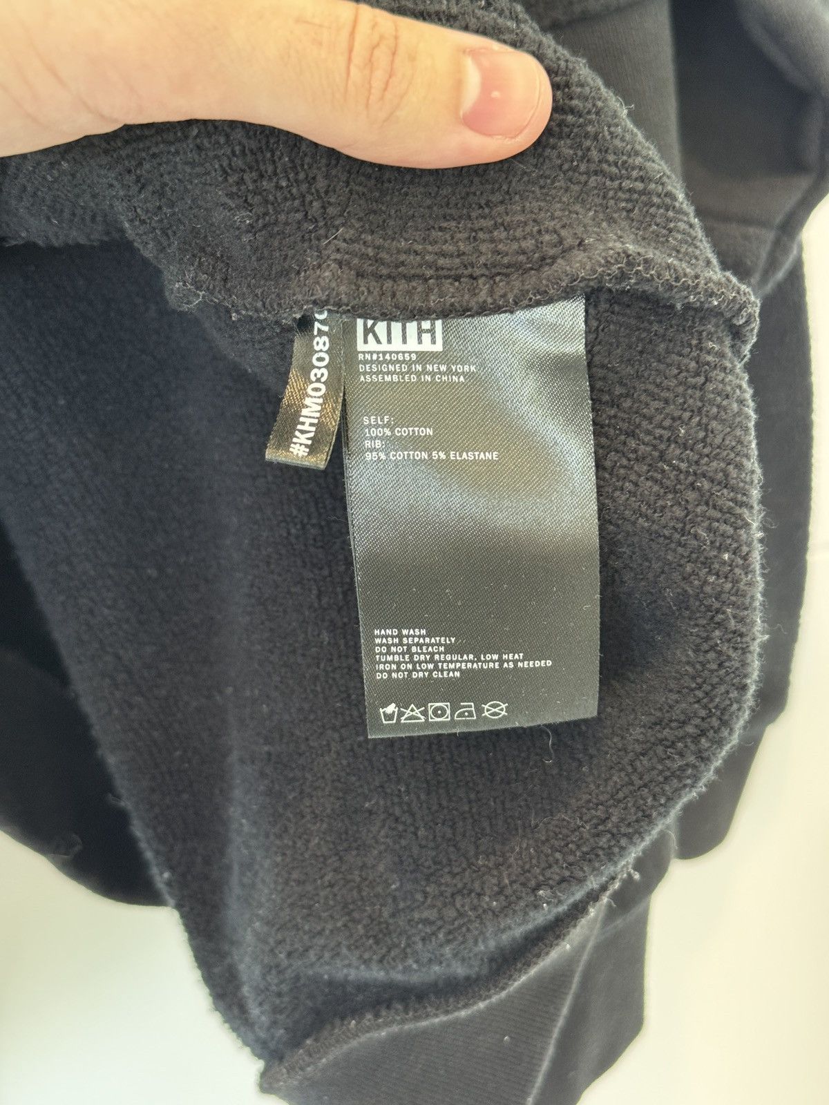 Kith Kith Reverse Paneled Fleece Crewneck Sweatshirt Black Size M Size US M / EU 48-50 / 2 - 9 Thumbnail
