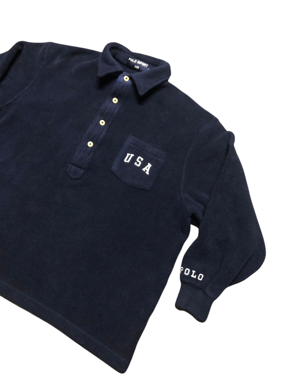 Polo Ralph Lauren × Ralph Lauren × Ralph Lauren Sport Polo Sport Ralph Lauren Half Button Fleece Jacket Oversized Size US L / EU 52-54 / 3 - 5 Thumbnail