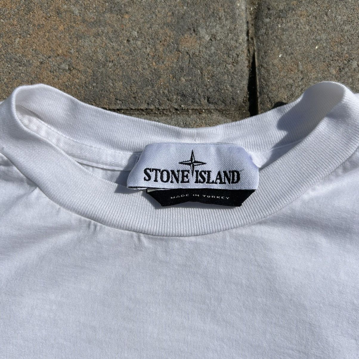 Designer × Stone Island Stone Island Compass Logo White Tee Size US S / EU 44-46 / 1 - 3 Thumbnail