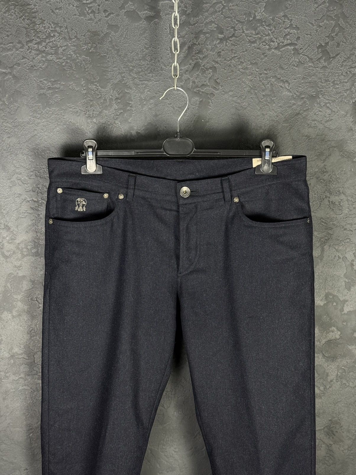 Brunello Cucinelli Brunello Cucinelli Italian-Fit Lana Wool Pants Mens Size 52 Size US 36 / EU 52 - 2 Thumbnail