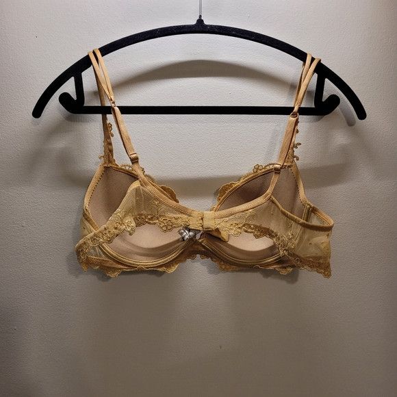 Other Lise Charmel Vintage Golden Floral Bra - 36b Size ONE SIZE - 4 Thumbnail
