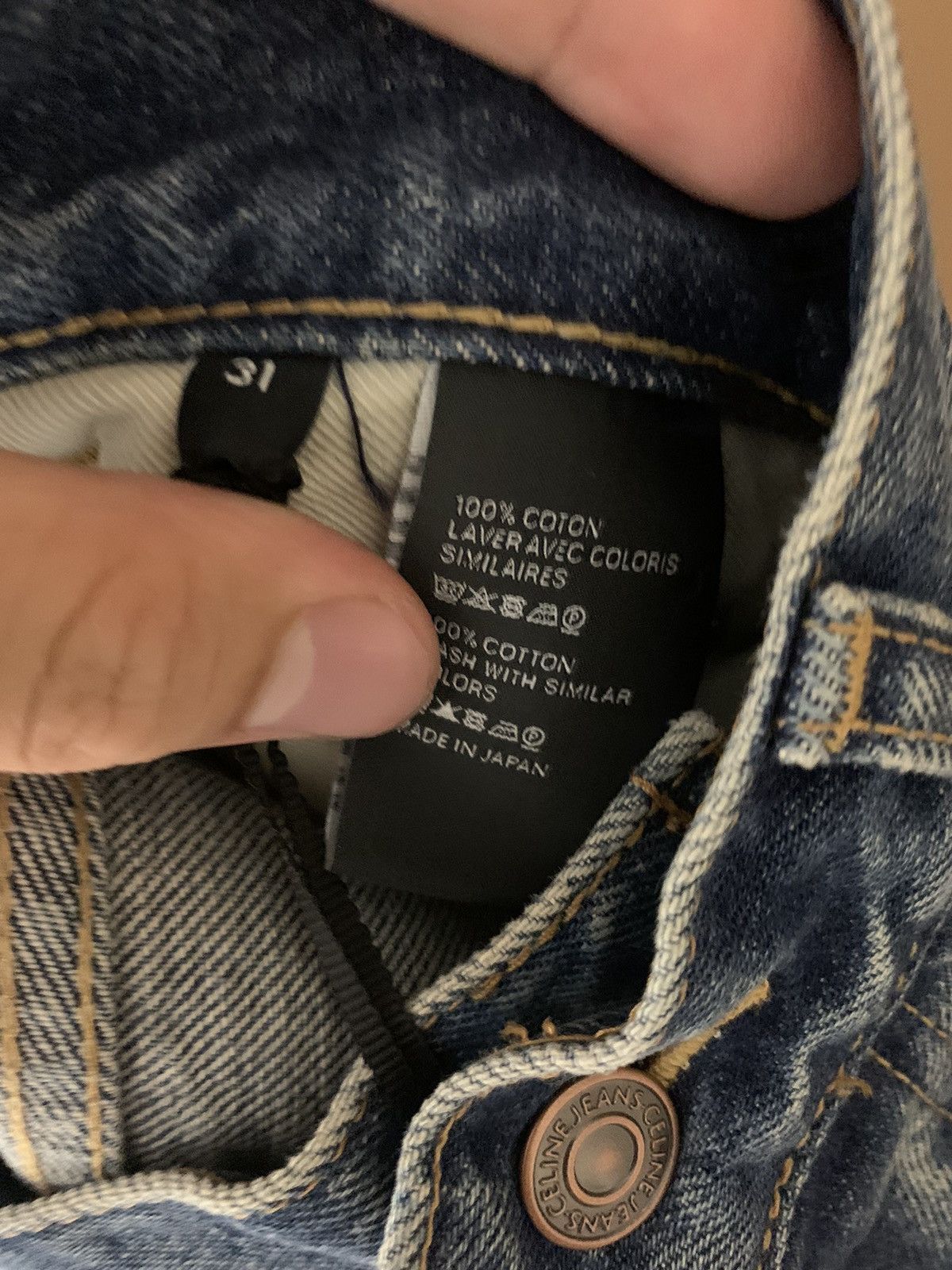 Celine Celine 2024FW Union wash Kurt jeans Size US 31 - 3 Thumbnail