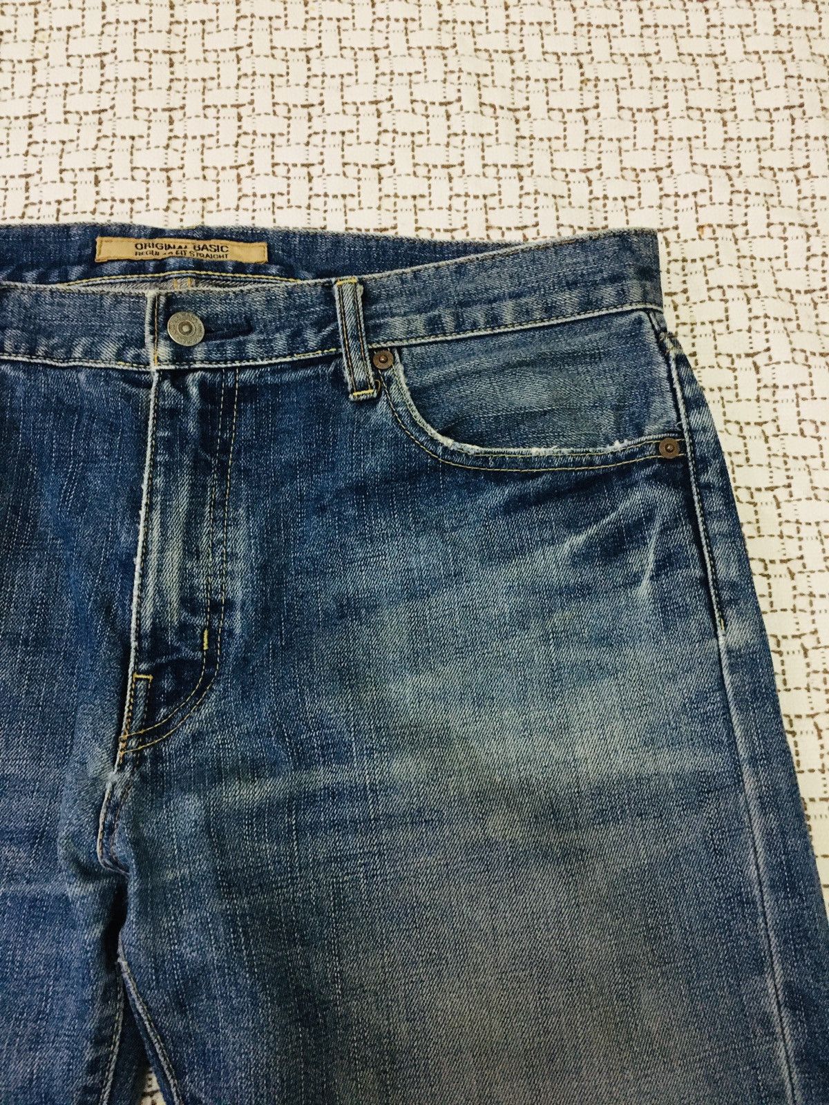 Japanese Brand × Uniqlo Uniqlo Regular Fit Straight Jeans (16) Size US 35 - 13 Thumbnail
