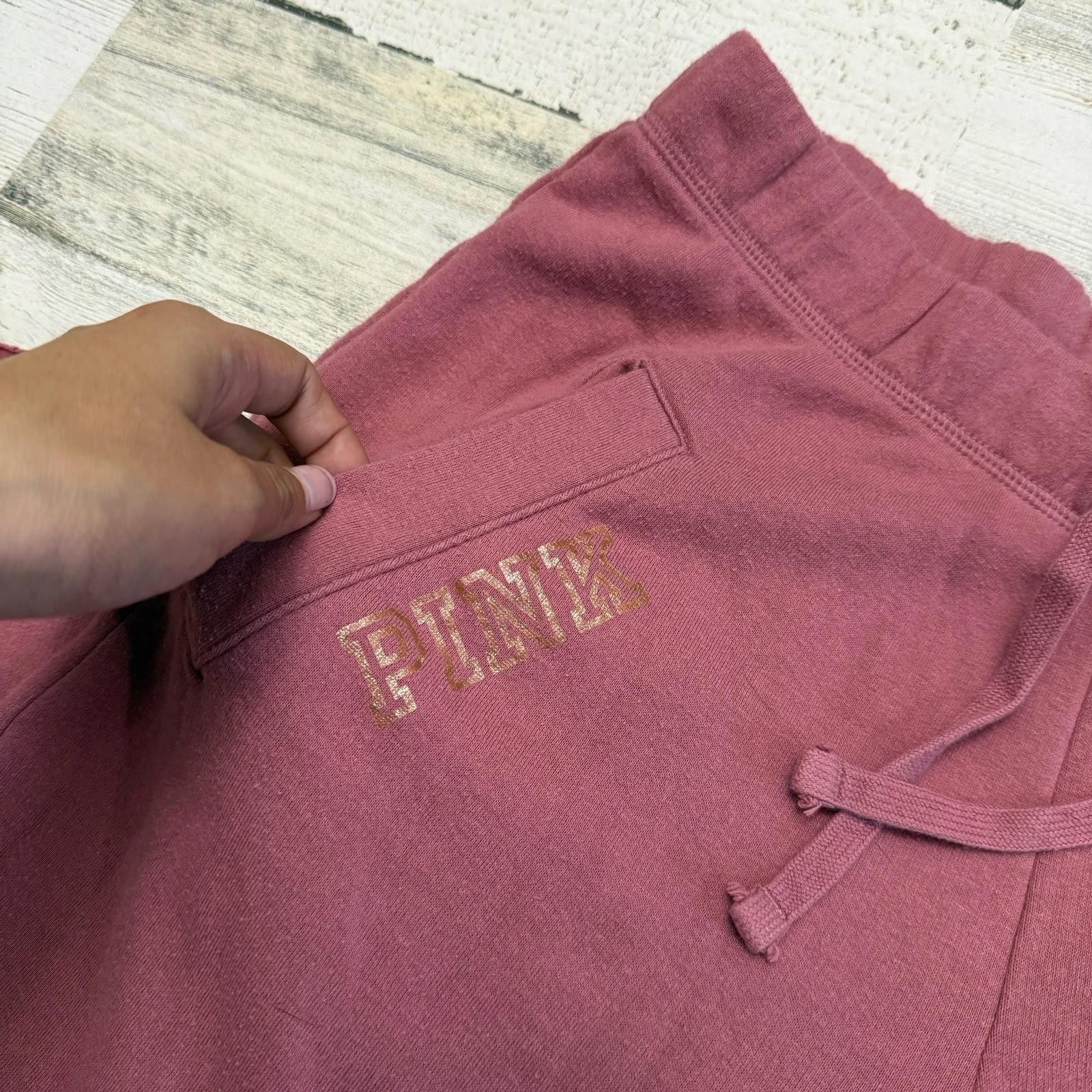 Designer Pink Mauve Flared Sweatpants Size 28" / US 6 / IT 42 - 4 Thumbnail