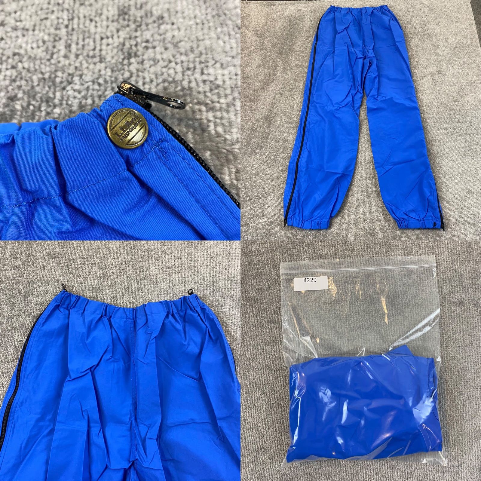Vintage VINTAGE LL Bean Hiking Pants Womens Medium Blue Full Side Zip 100% Nylon Unlined USA Size 32" / US 10 / IT 46 - 8 Thumbnail