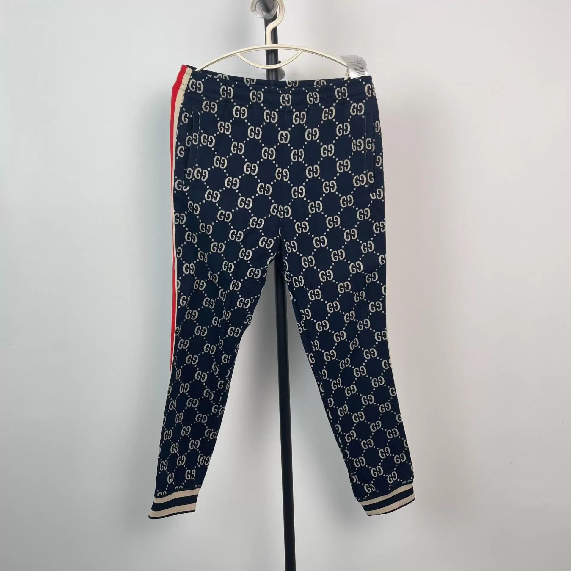 Gucci Gucci GG Cotton Blue Pants S 251114VHHYS01 Size 26" / US 2 / IT 38 - 7 Thumbnail