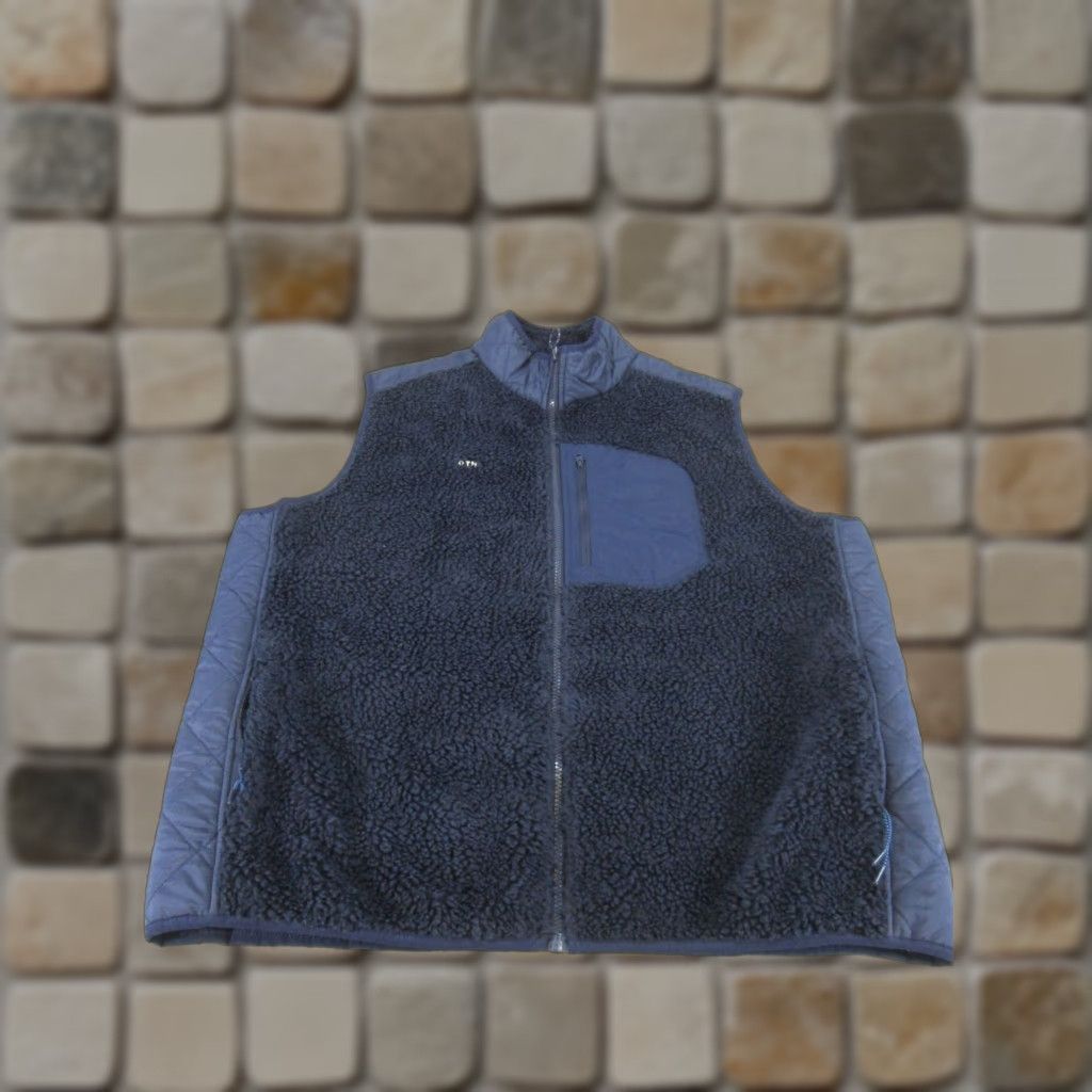 Lands' End Lands' End Vest Mens XL Navy Blue Sherpa Outdoor Windbreaker Zip Short Casual Travel Size US XL / EU 56 / 4 - 1 Thumbnail