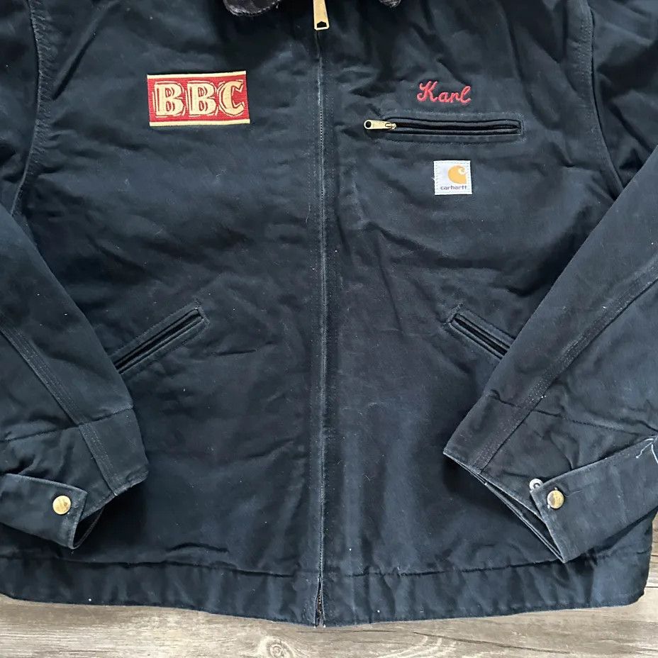 Carhartt Vintage Carhartt J01 BLK Black Detroit Blanket Lined Jacket Size US XL / EU 56 / 4 - 2 Thumbnail