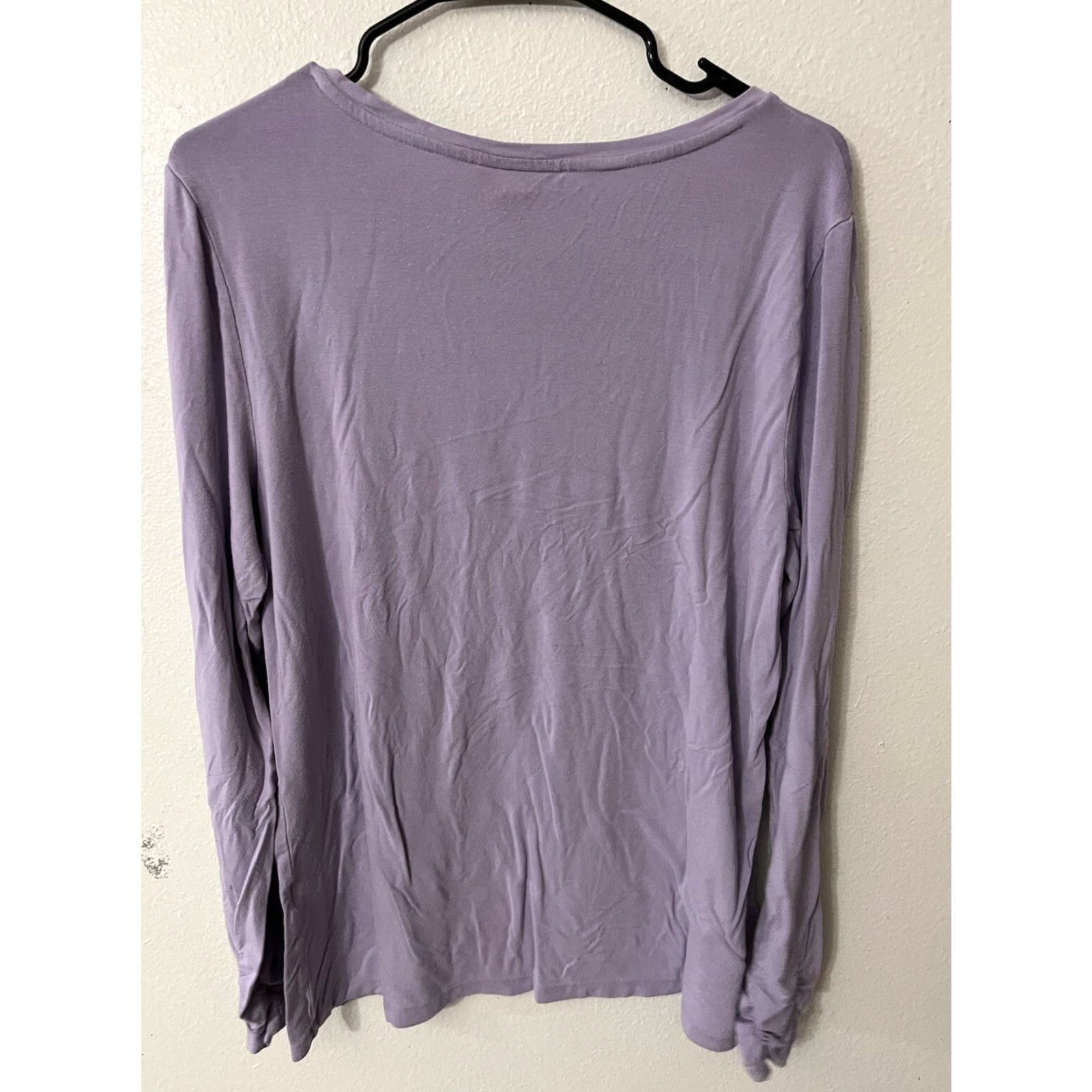 Alfani VINTAGE Alfani Women Long Sleeve T-Shirt Purple Solid XL Square Neck Shirt Women 90s? (adjust: There is no explicit decade; avoid guessing) Size XL / US 12-14 / IT 48-50 - 3 Thumbnail