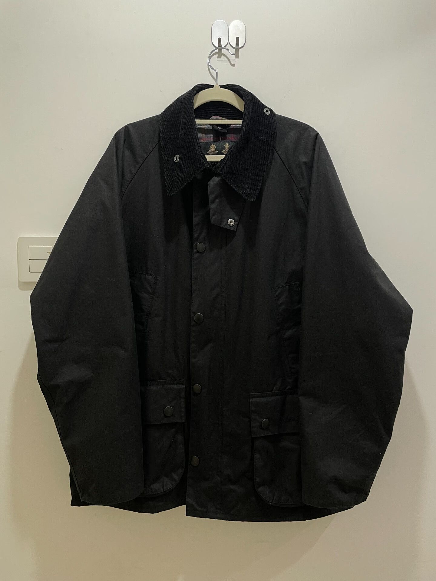 Barbour Bedale Black Waxed Jacket Size 40