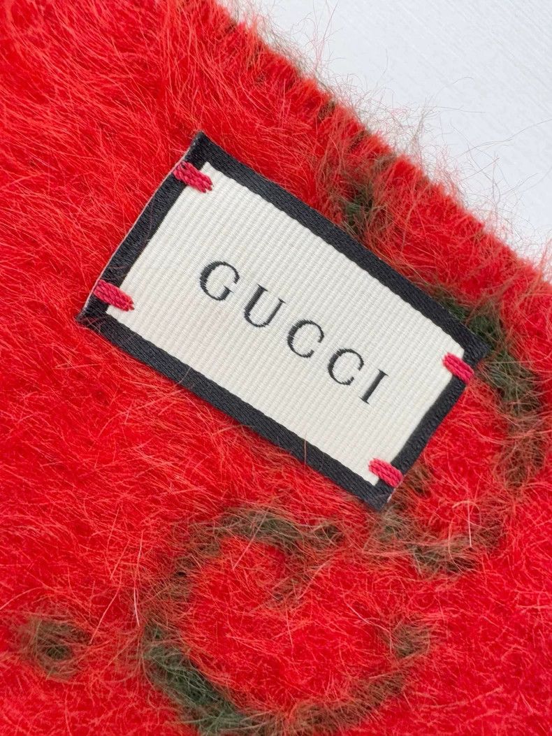 Gucci Gucci Alpaca wool scarf 2502-Nextarrow Size ONE SIZE - 3 Thumbnail