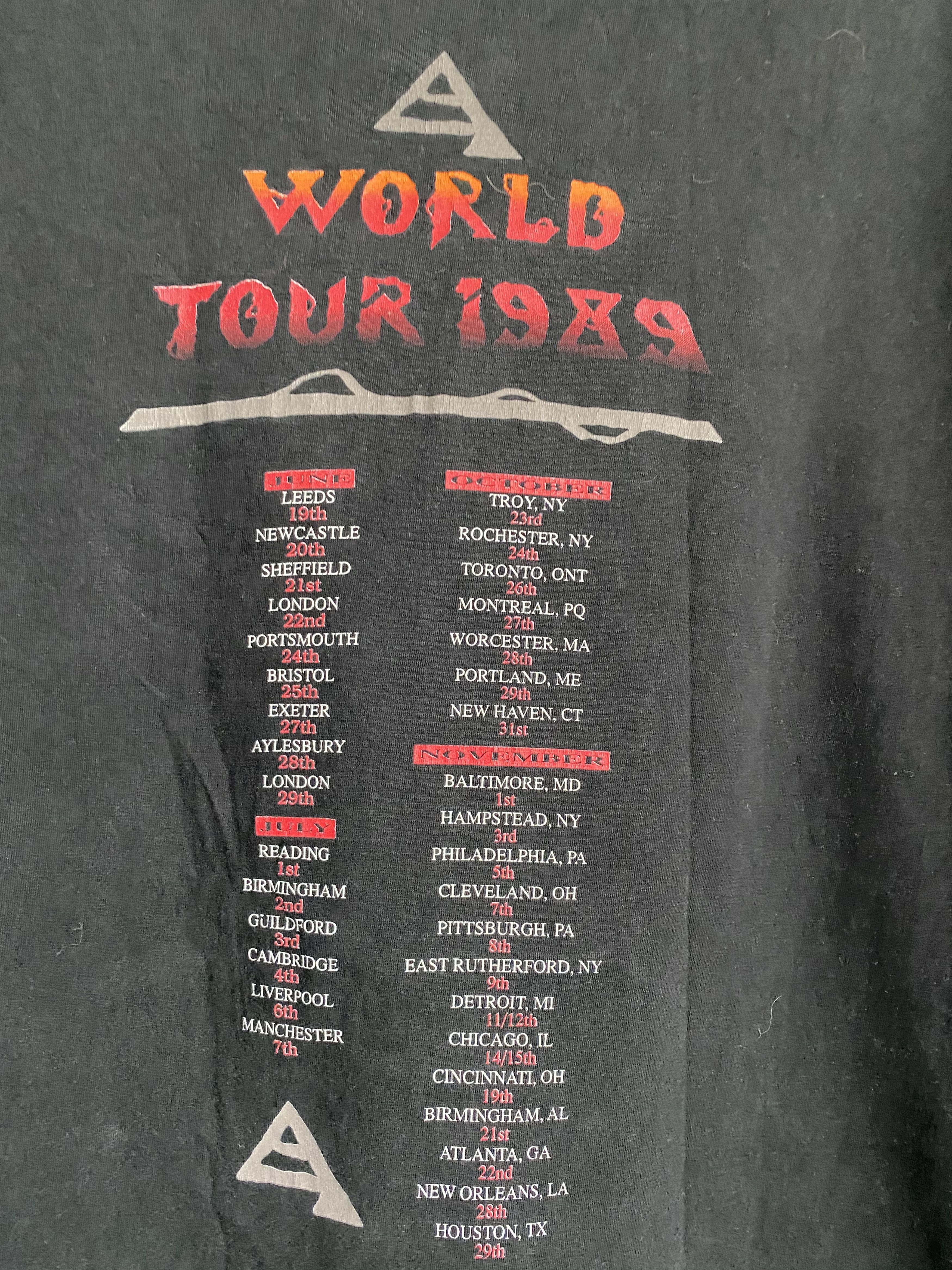 Band Tees × Vintage vintage 1989 In Bites World Tour rock metal t-shirt Size US L / EU 52-54 / 3 - 4 Thumbnail