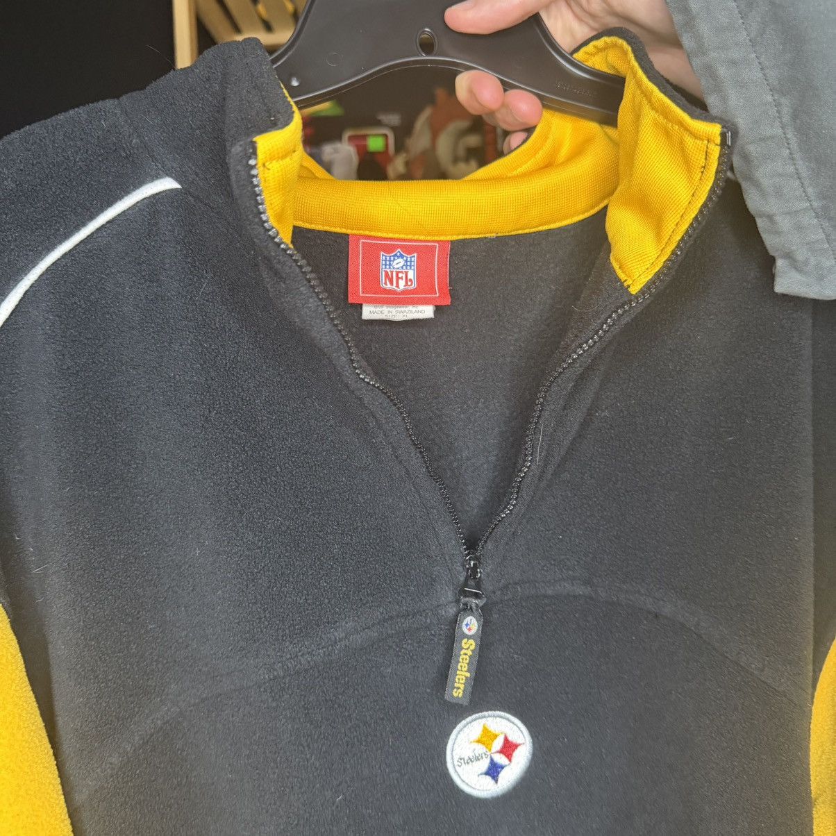 NFL NFL Pittsburgh Steelers Quarter Zip Fleece Size XL Size US XL / EU 56 / 4 - 2 Thumbnail