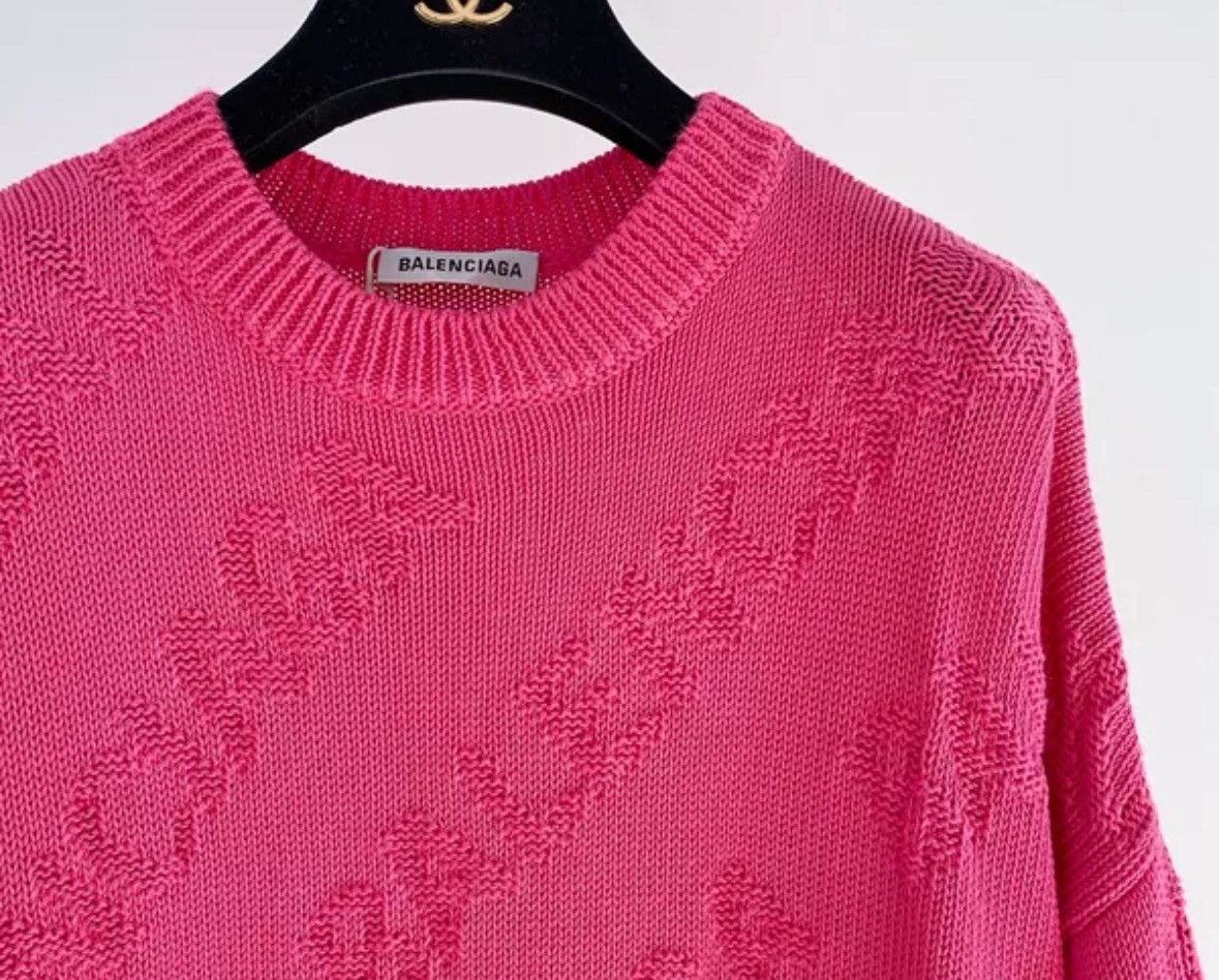 Balenciaga Balenciaga Rose Red Knitted Sweater2412-Nextarrow Size US S / EU 44-46 / 1 - 4 Thumbnail