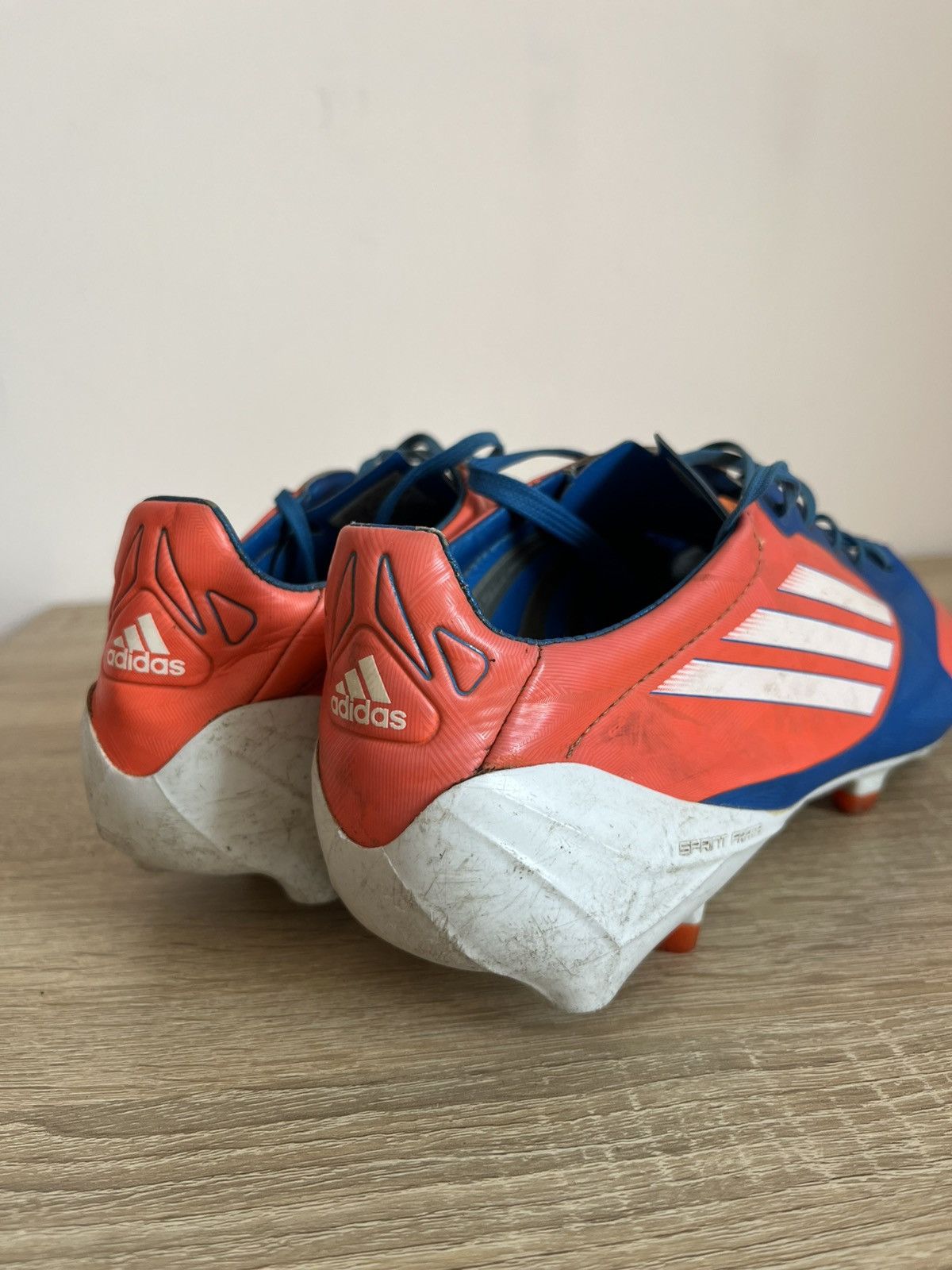 Vintage Adidas F50 adizero Leather Elit Orange boots Size US 9 / EU 42 - 3 Thumbnail