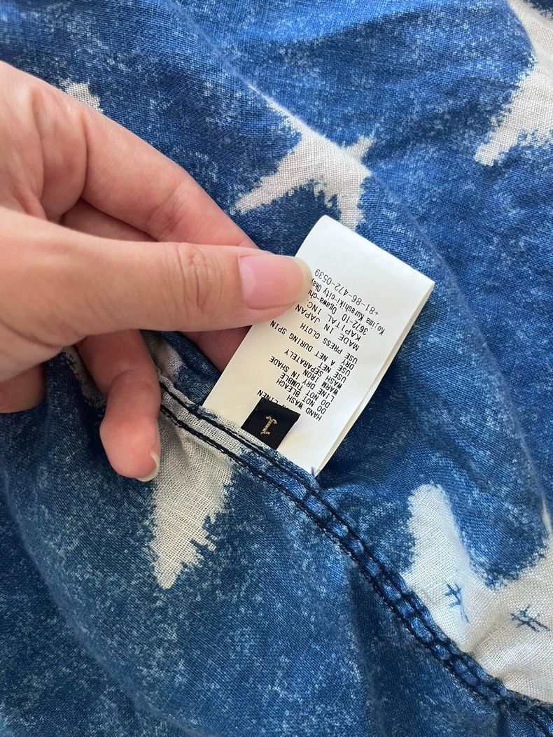 Kapital KAPITAL Star Pattern Linen Wash Shirt Size US S / EU 44-46 / 1 - 3 Thumbnail
