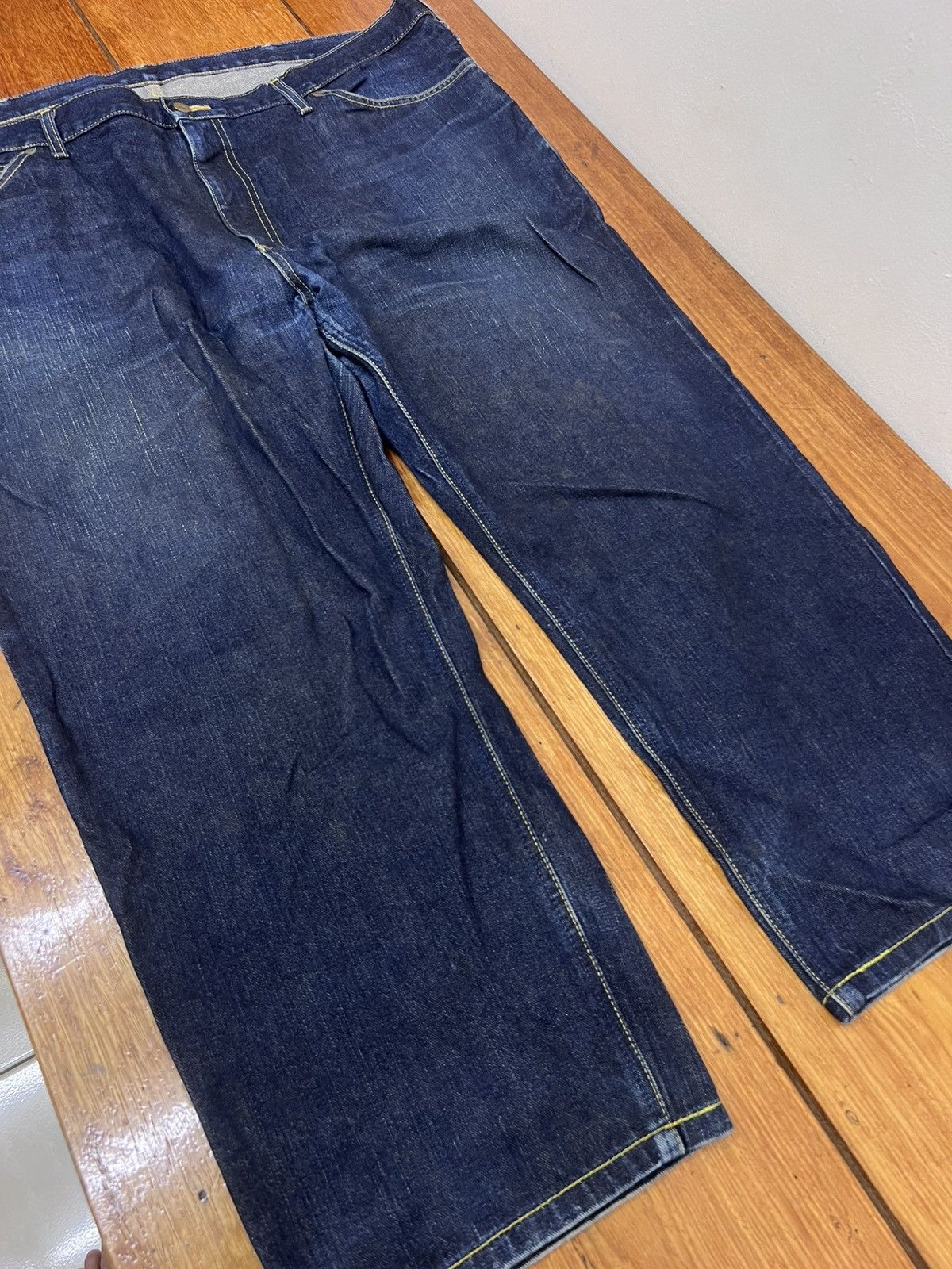 Japanese Brand Lee Oversize Denim Pant Size US 44 / EU 60 - 2 Thumbnail