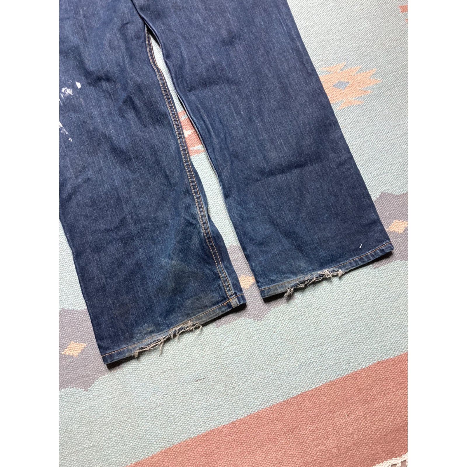 Vintage VINTAGE LRG Jeans Wide-Leg Embroidered Baggy 36x33 Men Union Lifted Research Group Skater Blue Size US 36 / EU 52 - 3 Thumbnail