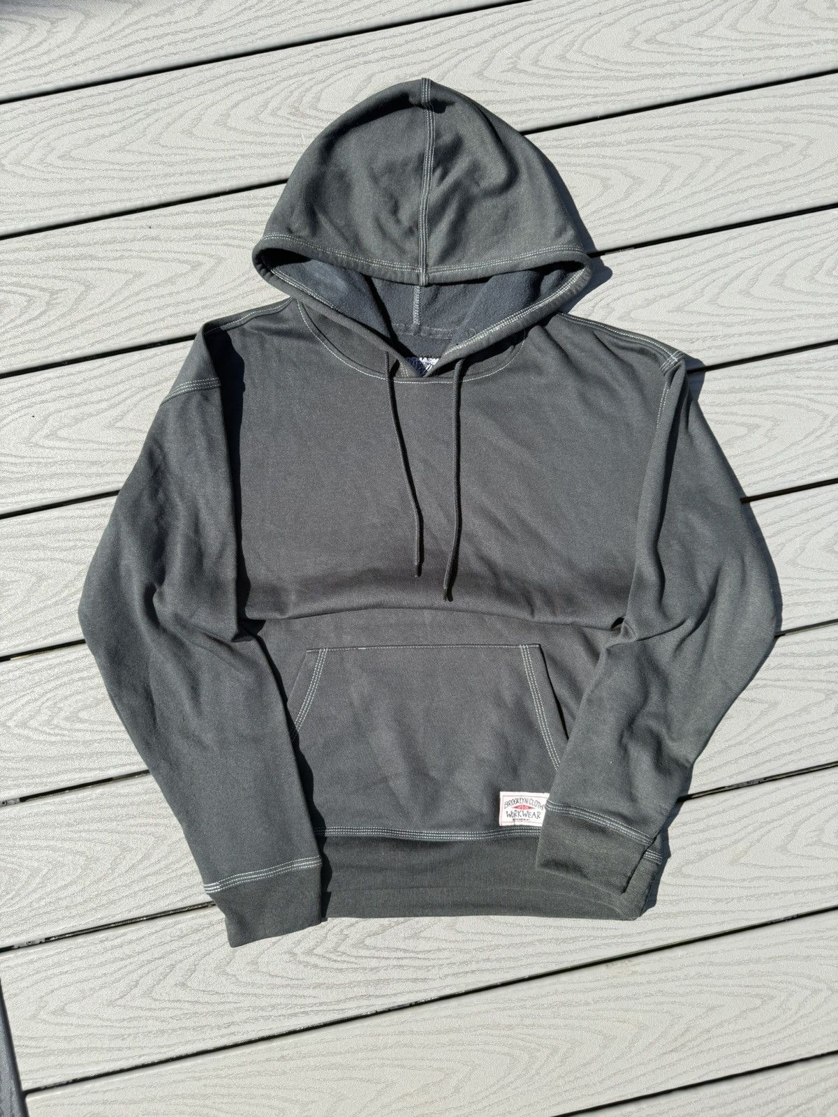 Other 🖤 Black Contrast Stitch Hoodie – Easy Layering Essential 🧵 Size US M / EU 48-50 / 2 - 1 Thumbnail