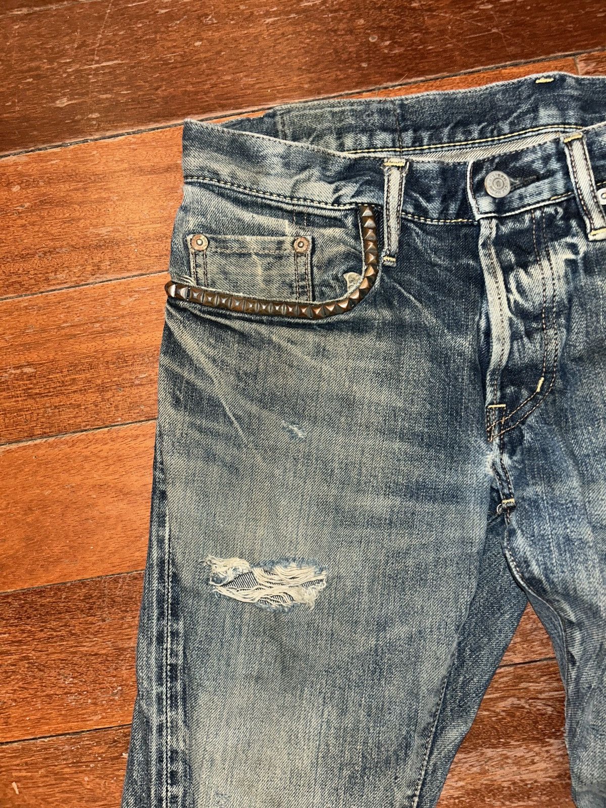Hysteric Glamour HYSTERIC GLAMOUR SELVEDGE STUDDED Size US 30 / EU 46 - 4 Thumbnail