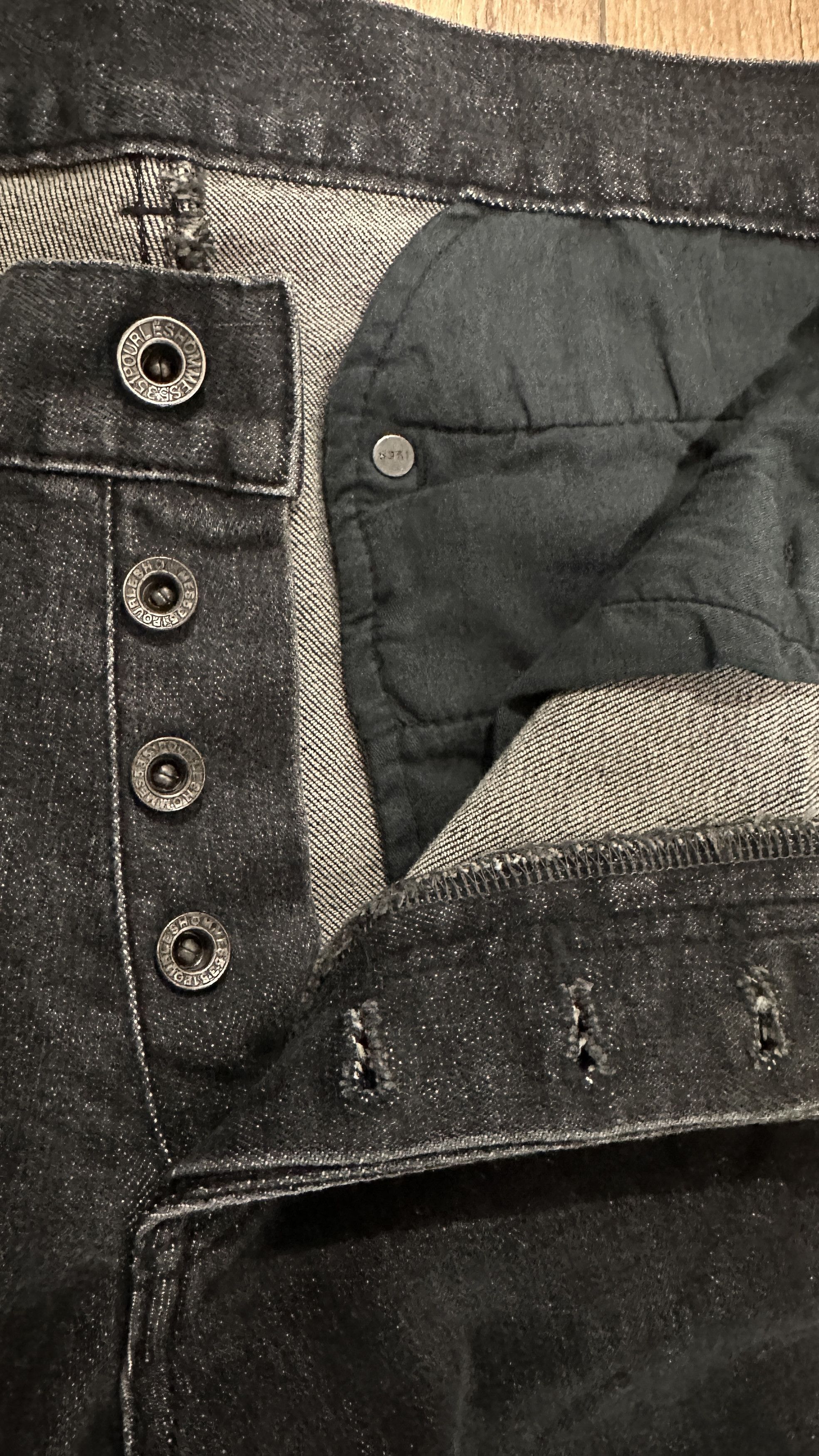 5351 POUR LES HOMMES 5351 Low Rise Slim Spiral Bootcut Denim Size US 33 - 4 Thumbnail