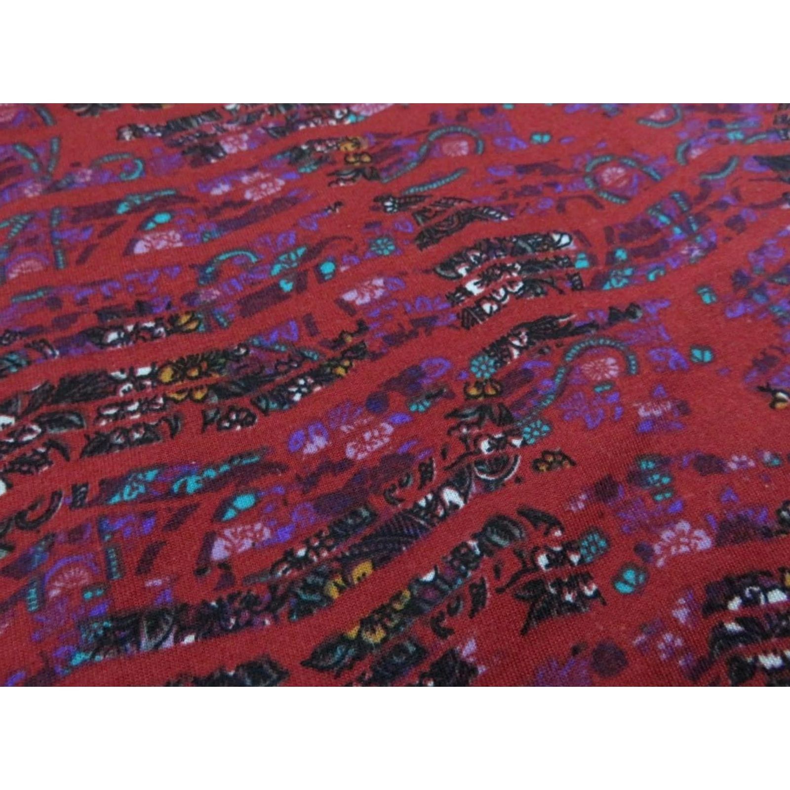 Vintage LuLaRoe Carly Dress Womens 2XS Red Floral Stripe Paisley Swing Trapeze High Low Fall EUC Black Size XXS / US 00 / IT 34 - 6 Thumbnail