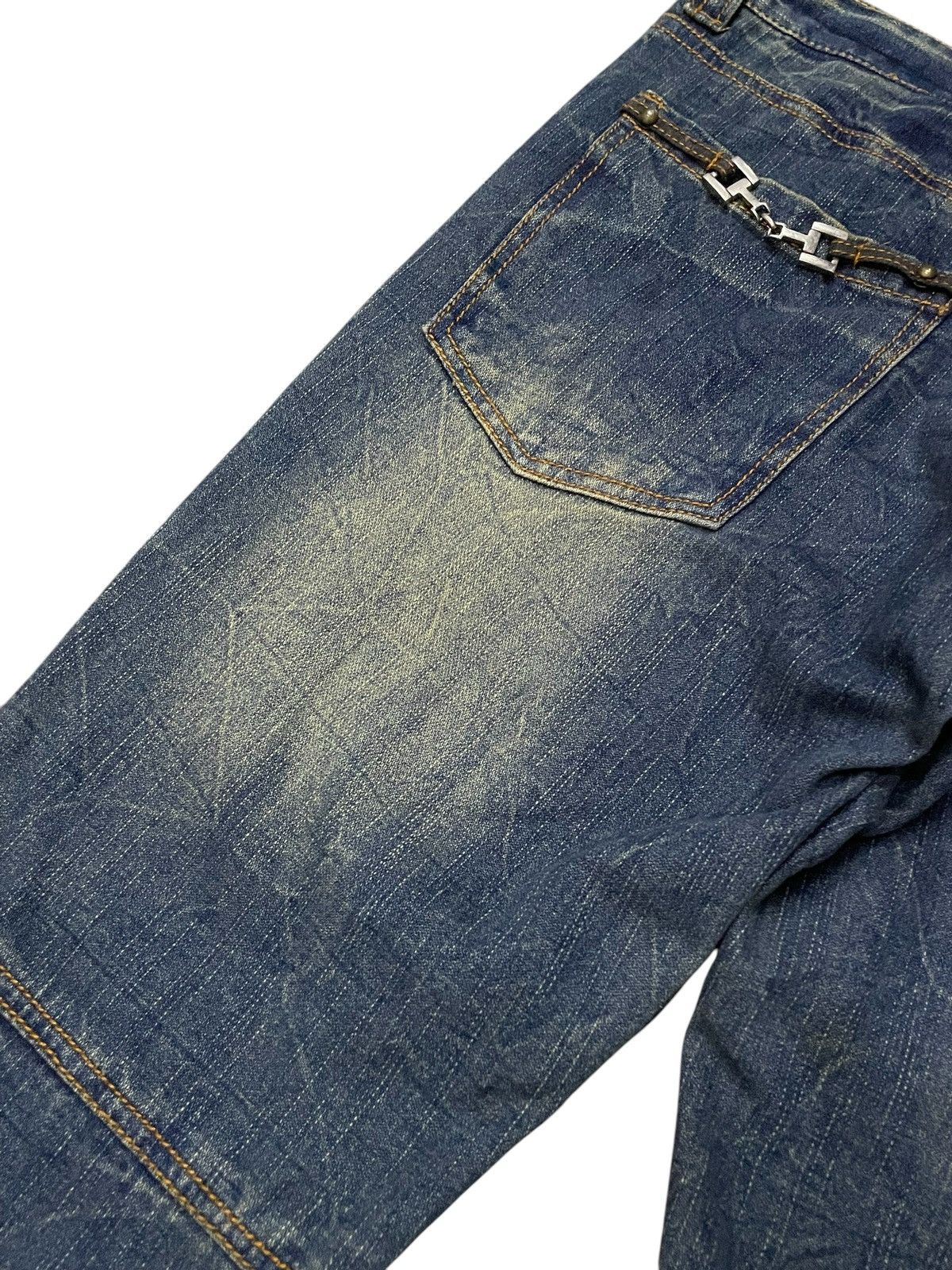 Hysteric Glamour × In The Attic × Japanese Brand In The Attic Japan Muddy Wash Honeycomb Embellished Jeans Size US 30 / EU 46 - 16 Thumbnail
