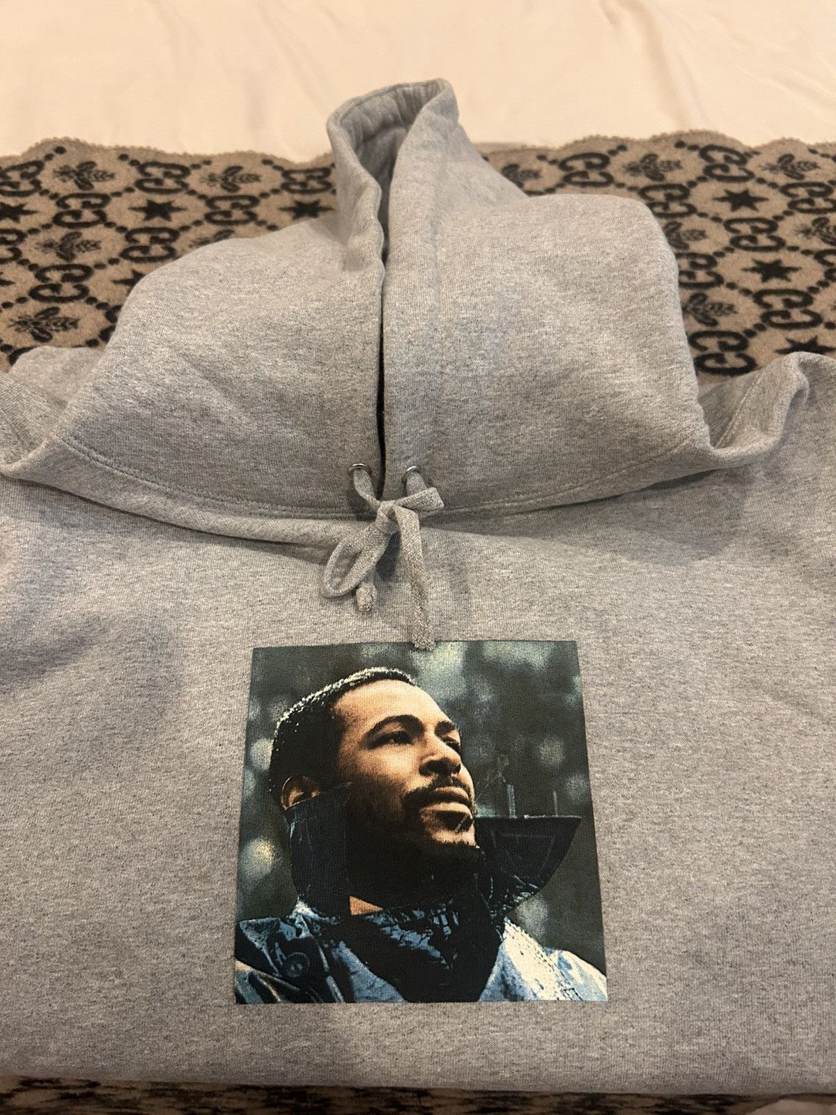 Supreme Supreme Marvin Gaye Hoodie FW18 Heather Grey Size Large Size US L / EU 52-54 / 3 - 3 Thumbnail
