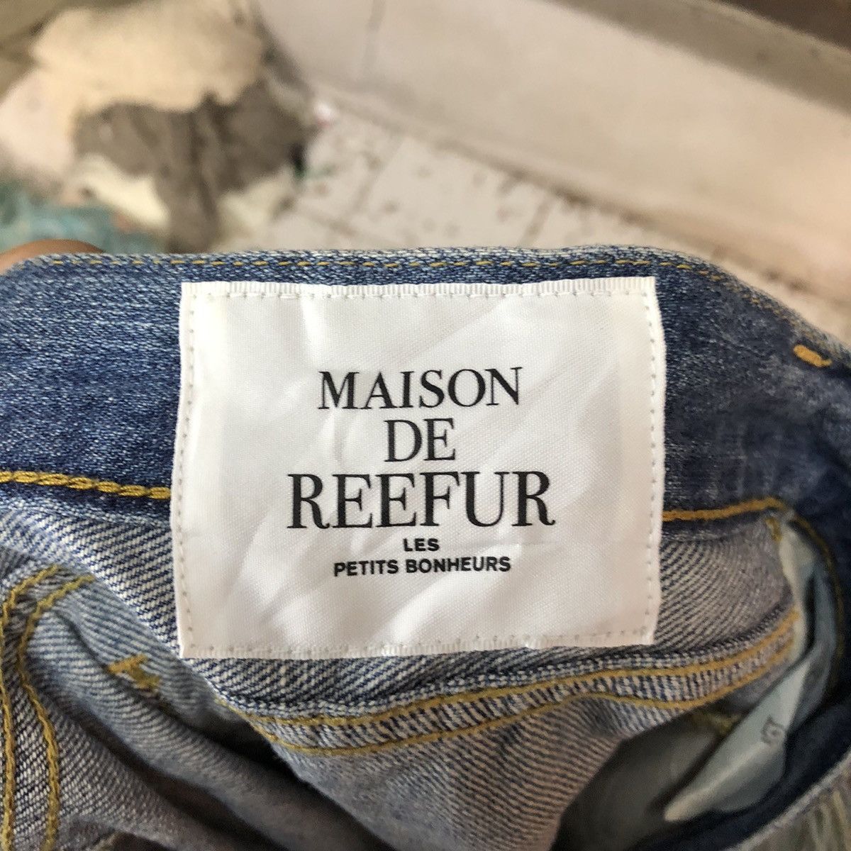 Japanese Brand Mausonde Reefur ripped distressed Blue Denim Pants #7382 Size 30" / US 8 / IT 44 - 18 Thumbnail