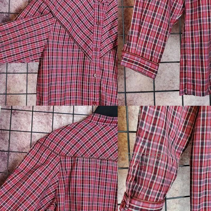 Dior Dior Red Wool Plaid Long Sleeve Cardigan . Size M / US 6-8 / IT 42-44 - 6 Thumbnail