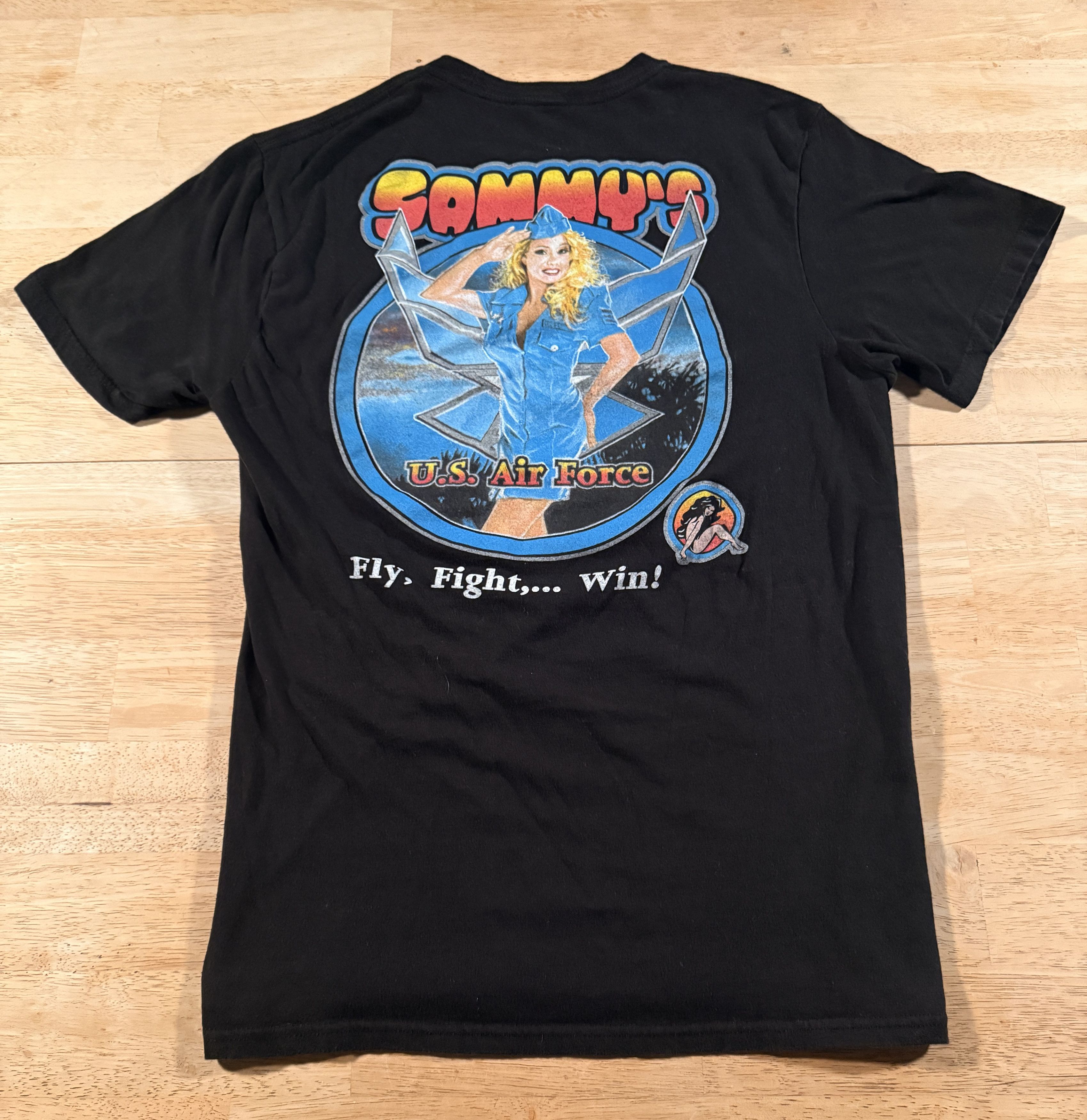 Vintage Sammys Strip Club US Air Force L Vintage Shirt Rare 1 of 1 Size US L / EU 52-54 / 3 - 2 Thumbnail