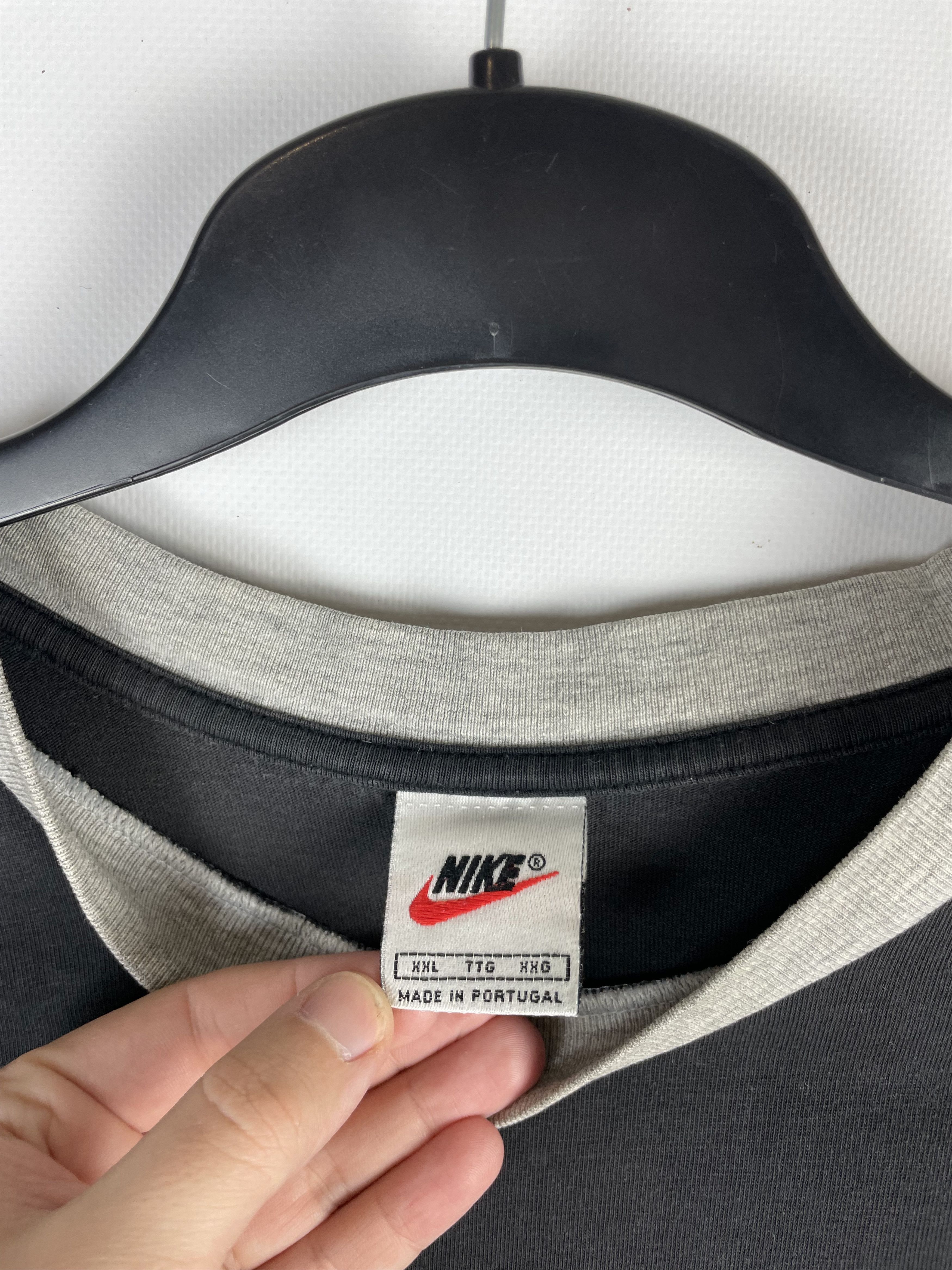 Nike × Vintage Vintage Nike Center Logo Tee 90s Size US XXL / EU 58 / 5 - 5 Thumbnail