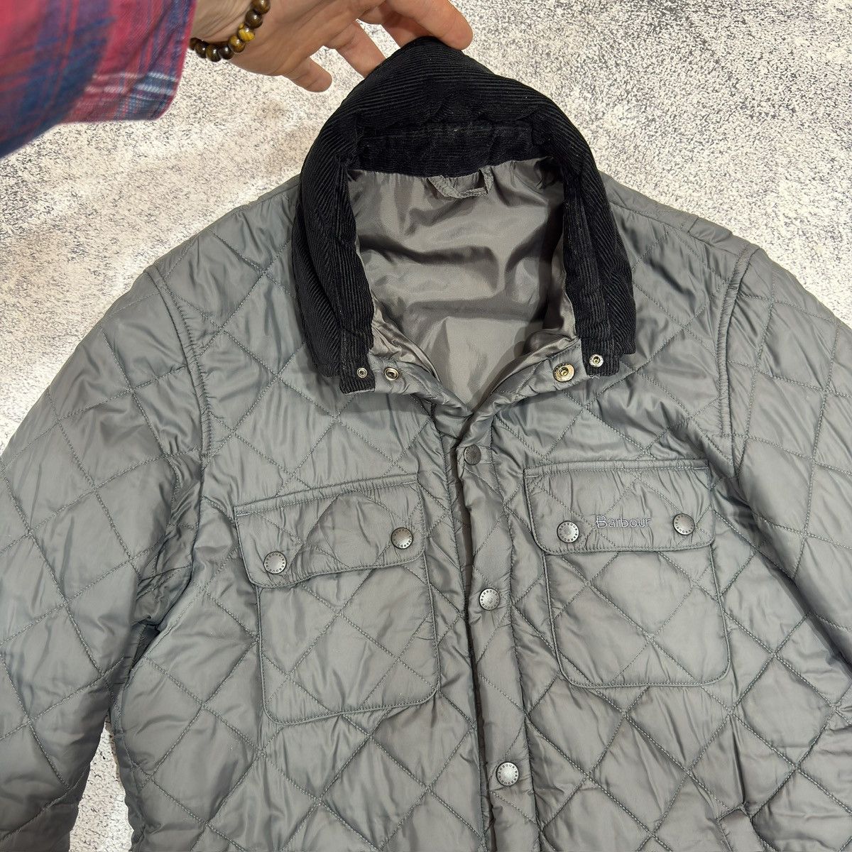 Barbour × Designer Barbour Akenside Mens Quilted Jacket M size Size US M / EU 48-50 / 2 - 6 Thumbnail