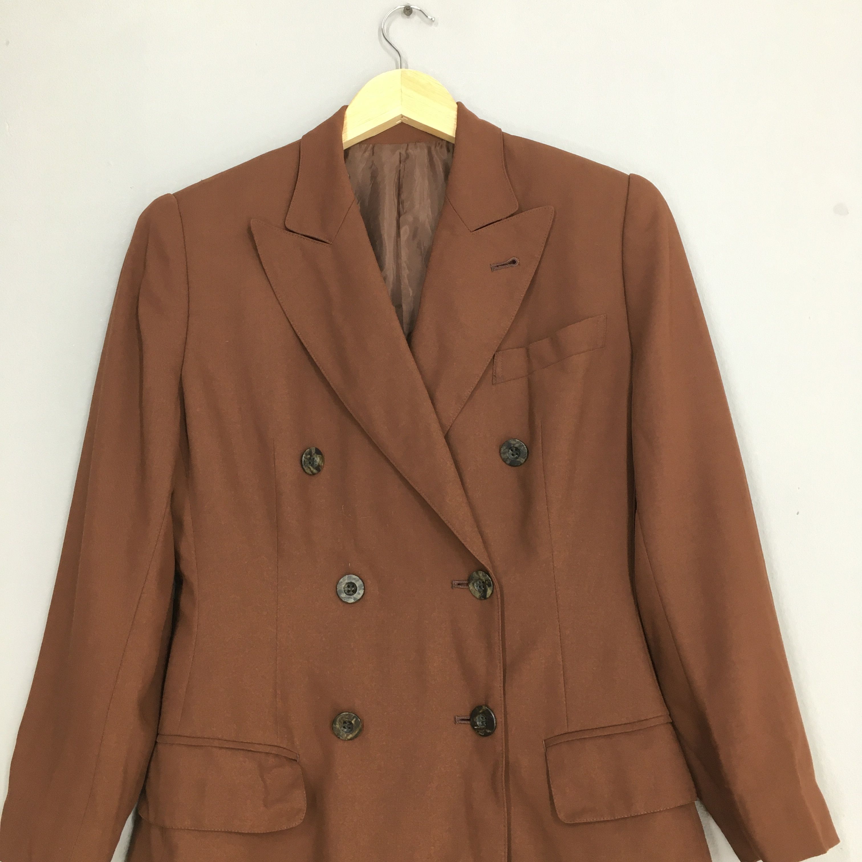 Designer × Jean Paul Gaultier × Vintage Junior Gaultier Brown Casual Blazer Women Jacket Small Size S / US 4 / IT 40 - 2 Thumbnail