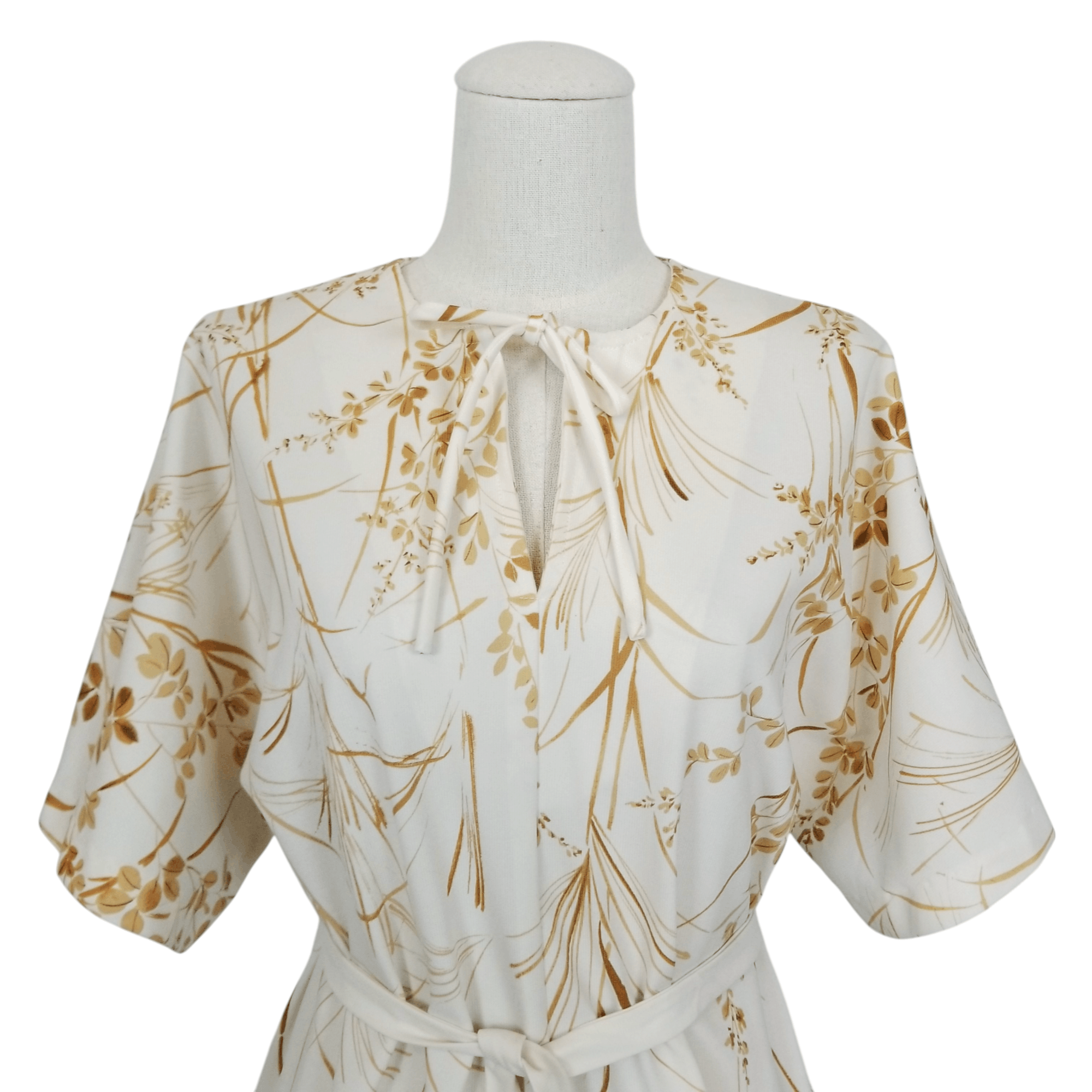 Other Vintage Nani of Hawaii Botanical Print Tie Waist Blouse Size S / US 4 / IT 40 - 2 Thumbnail
