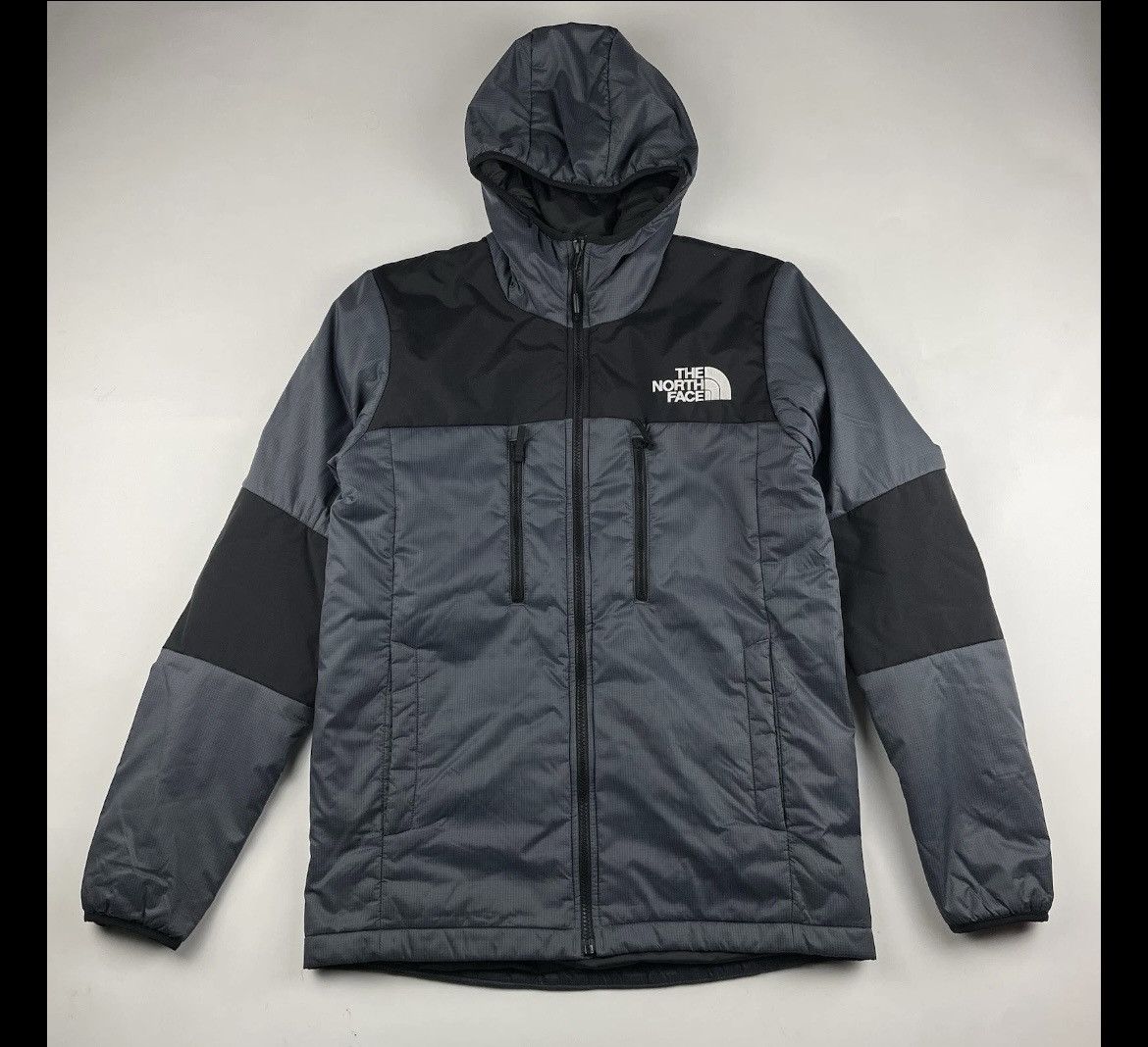 The North Face Mens Himalayan Light Down Hooded Jacket Grey