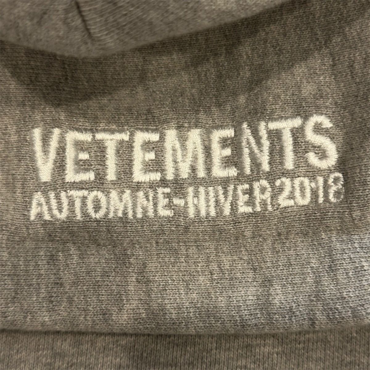 Vetements Vetements misplaced hoodie grey hoodie S size Size US XS / EU 42 / 0 - 4 Thumbnail
