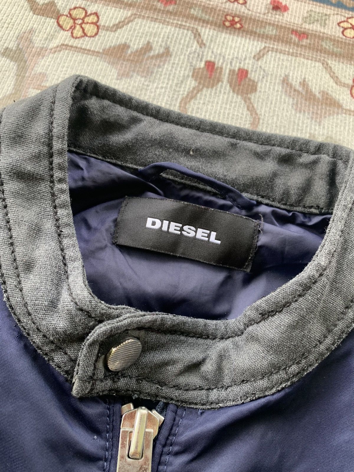 Diesel DIESEL BIKER NYLON WITH DENIM TRIM JACKET Size US L / EU 52-54 / 3 - 4 Thumbnail