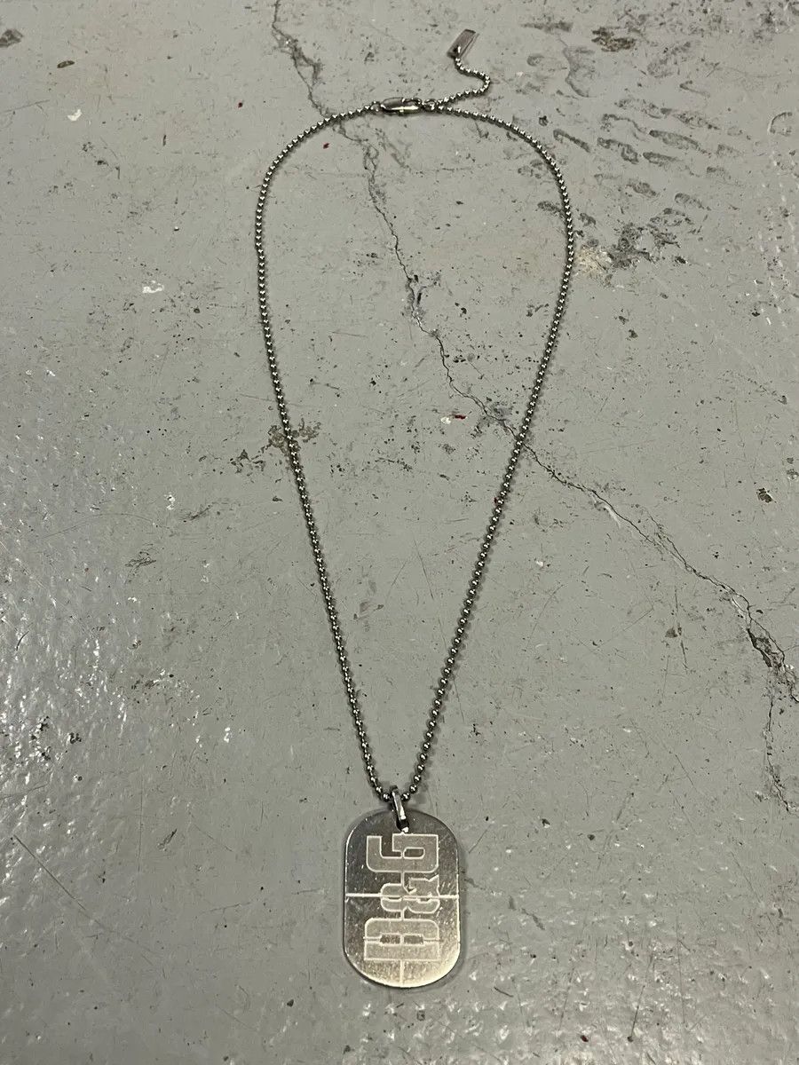 Dolce & Gabbana 2000s Dolce & Gabbana Military Dog Tag Steel Necklace Size ONE SIZE - 1 Thumbnail