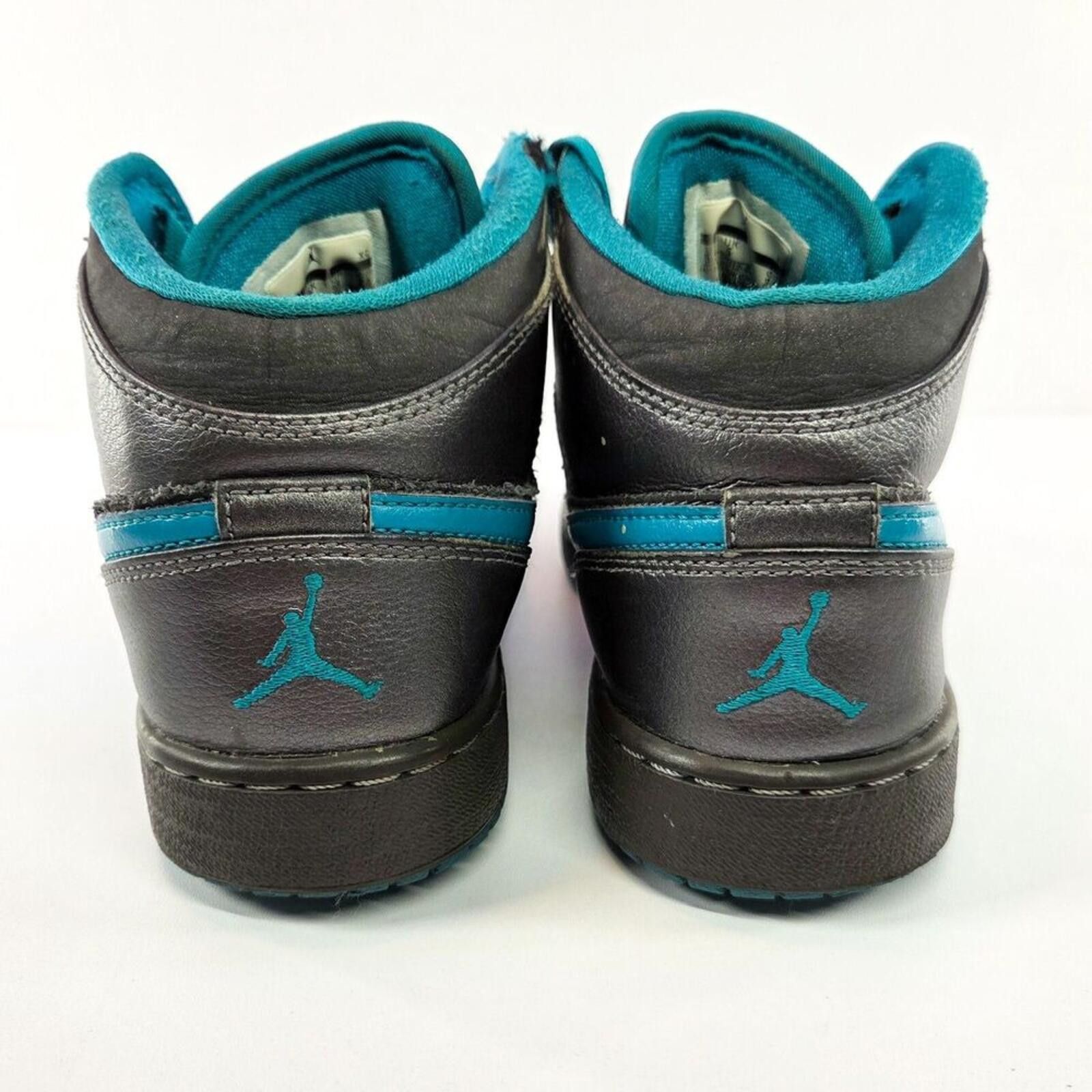 Nike Nike Air Jordan 1 Mid GG Metallic Dark Grey Teal 5.5Y / 7W Size US 5.5 / EU 38 - 2 Thumbnail