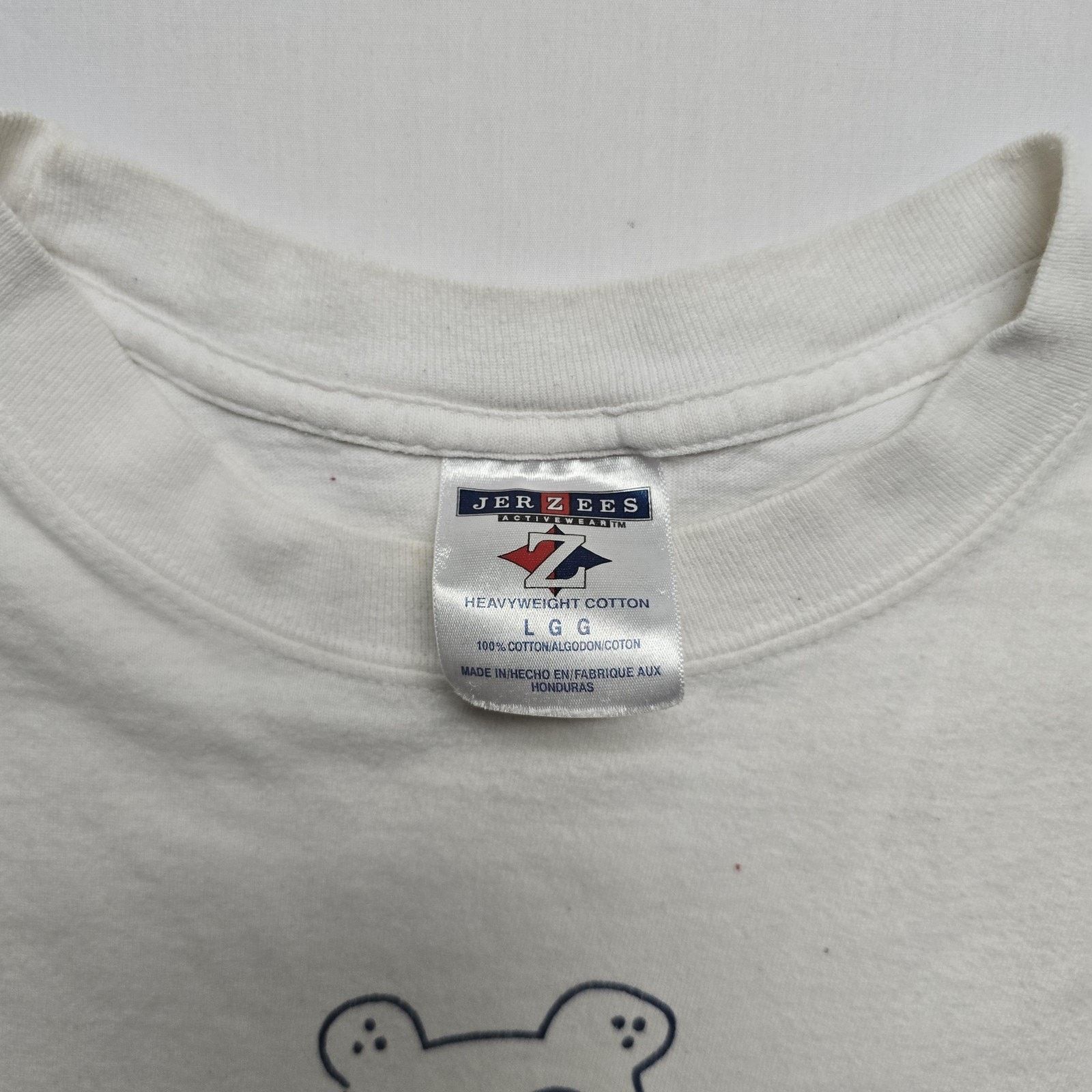 Jerzees Vintage School Beaver Shirt Jerzees L White PVC Mascot Tee Size US L / EU 52-54 / 3 - 3 Thumbnail