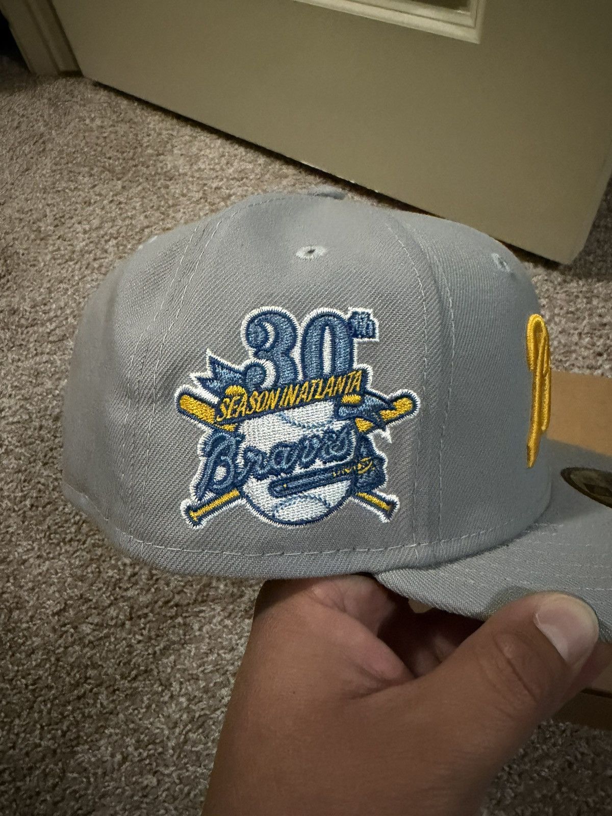 Hat Club 7 1/4 New Era Atlanta Braves 30th Anniversary Fitted Size ONE SIZE - 3 Thumbnail